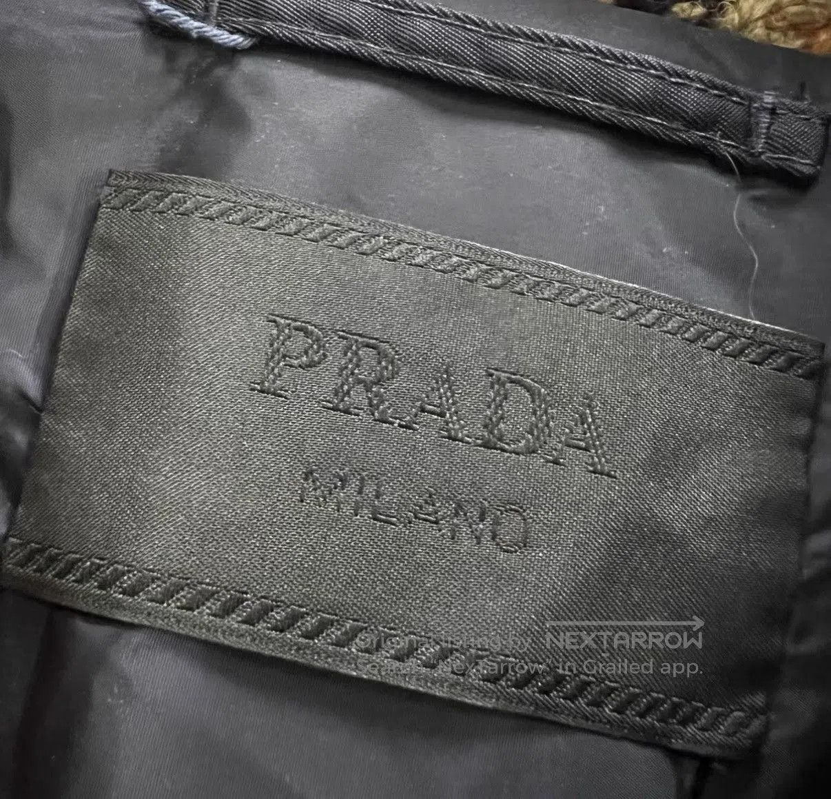 Prada Black Bomber Jacket with Knit Trim, Size L. Size US L / EU 52-54 / 3 - 3 Thumbnail