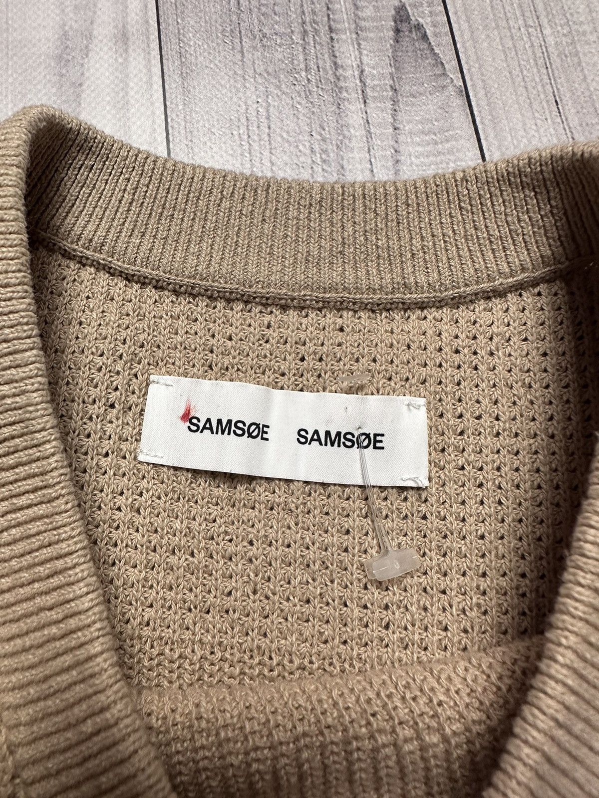 Samsoe Samsoe × Vintage Vintage Samoe & Samoe sweater size L beige striped Size US L / EU 52-54 / 3 - 3 Thumbnail