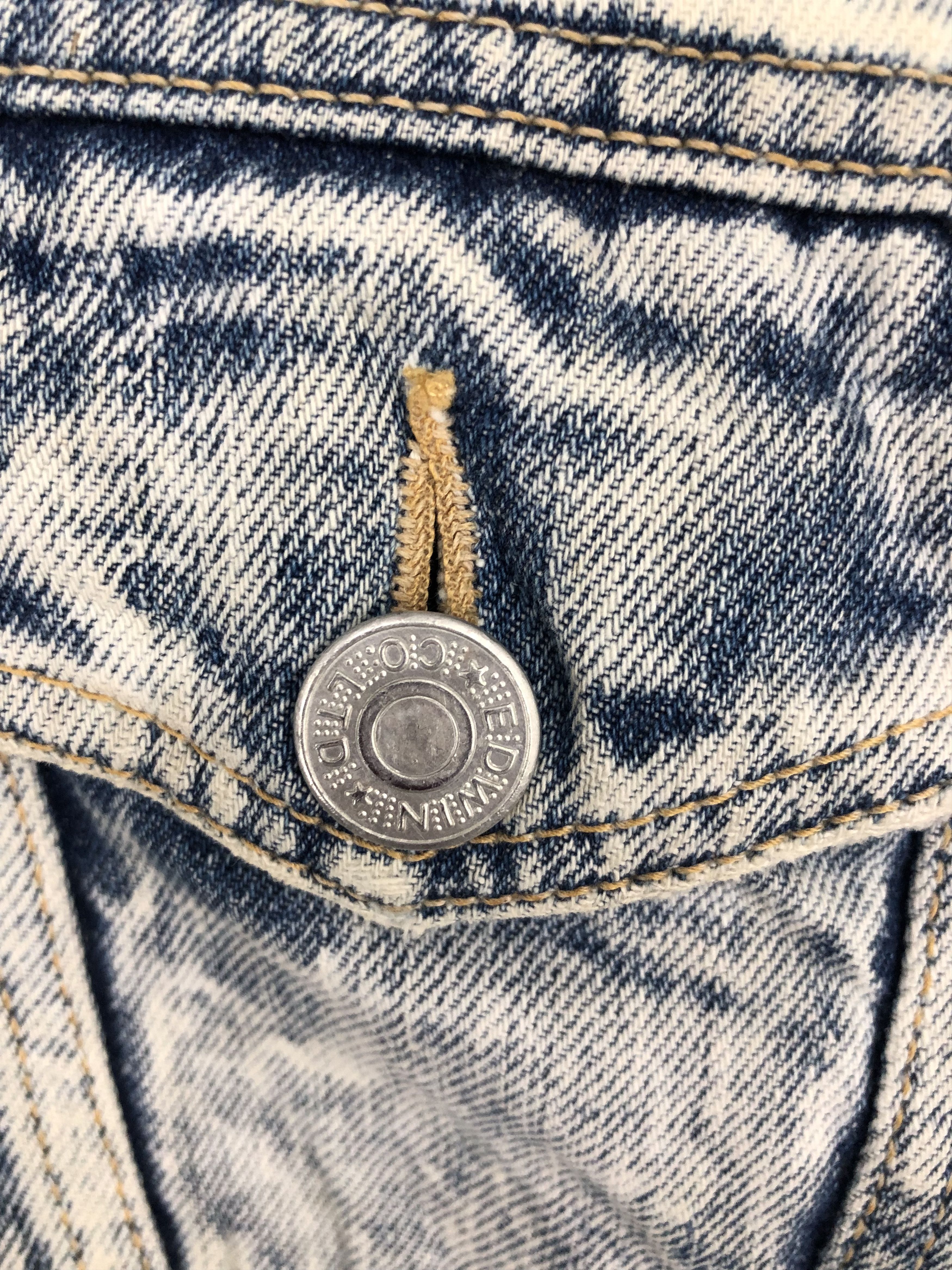 Edwin × Japanese Brand × Vintage Vintage Edwin Acid wash Denim Jacket Size US L / EU 52-54 / 3 - 3 Thumbnail