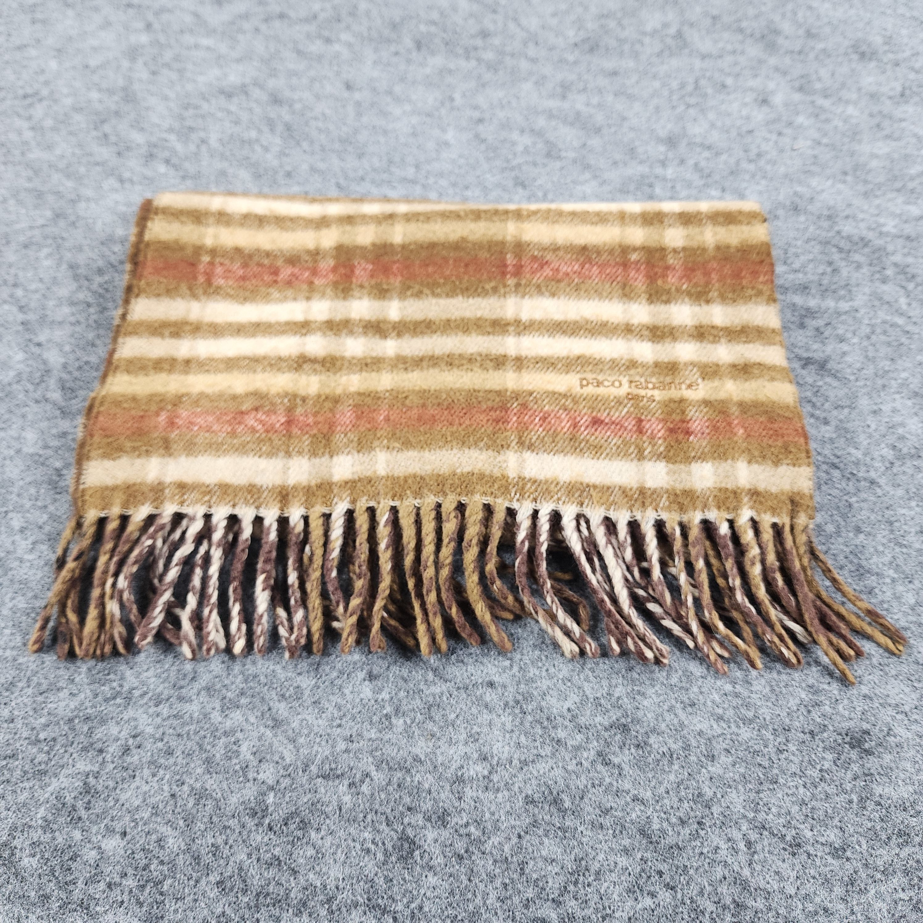 Paco Rabanne × Vintage Paco Rabanne Scarf / Muffler / Neckwear D001 Size ONE SIZE - 8 Thumbnail