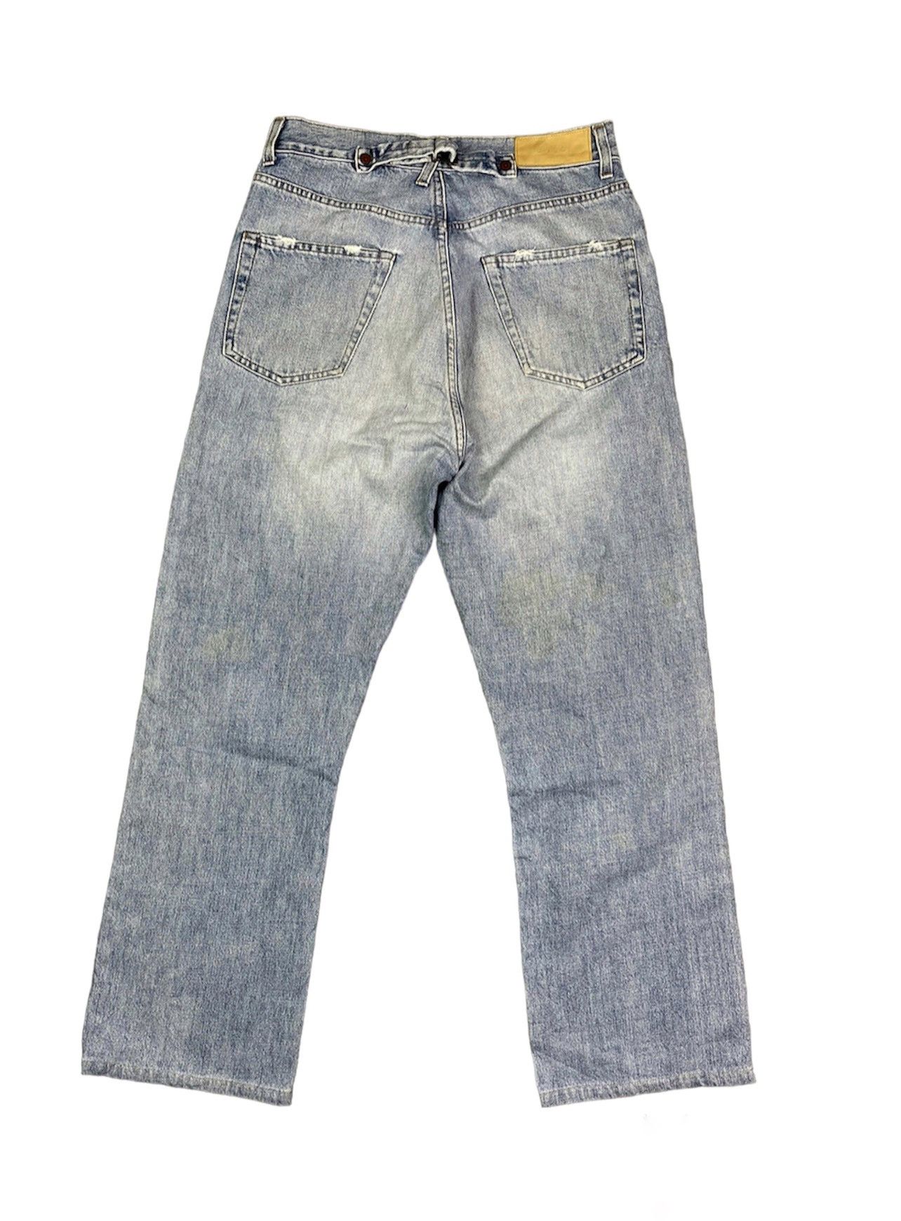 Vintage Gucci Back Buckle Distressed Denim Size US 30 / EU 46 - 2 Thumbnail