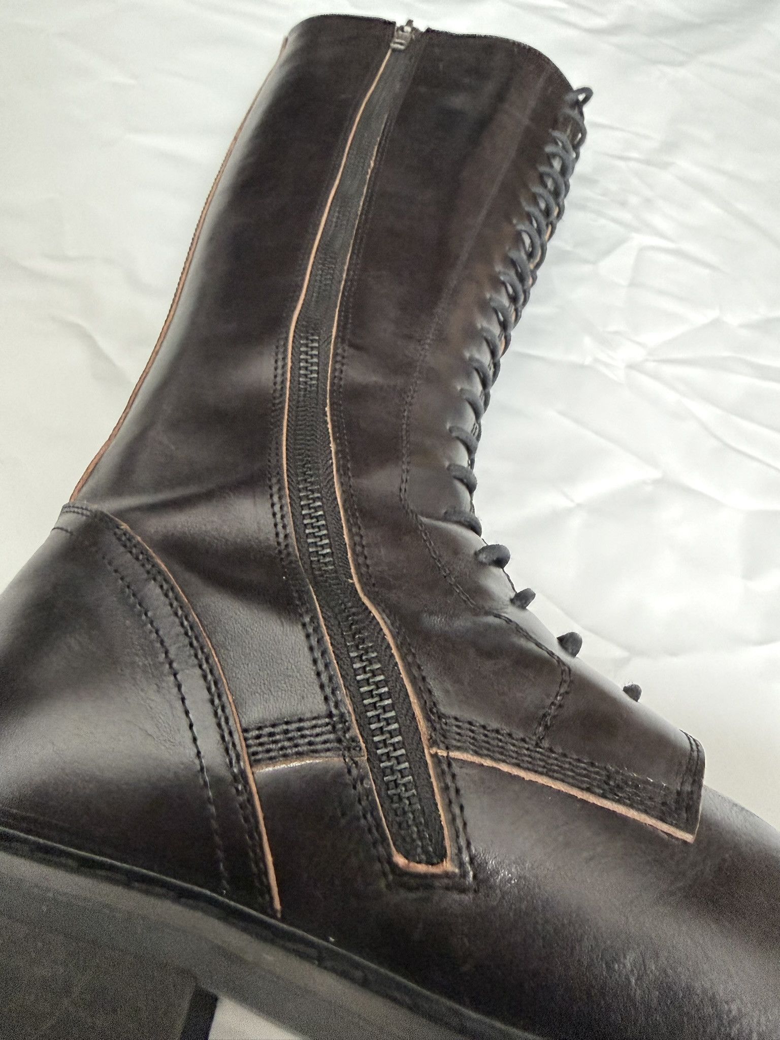 Ann Demeulemeester Ann Demeulemeester Lace Up Combat Boots Black 44 Size US 11 / EU 44 - 10 Thumbnail