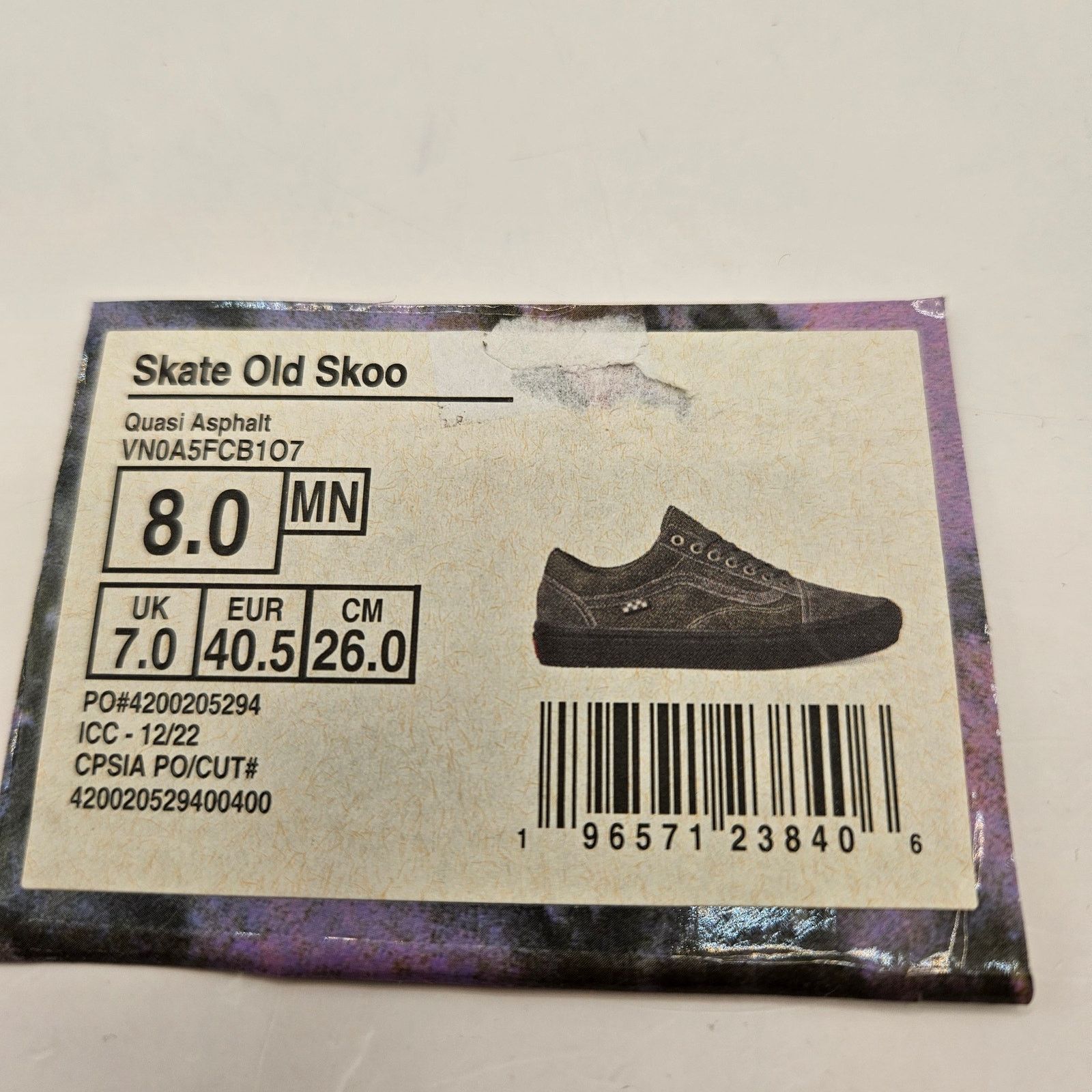 Vans VANS X QUASI MEN'S 8 SKATE OLD SKOOL QUASI ASPHALT NWOB Size US 8 / EU 41 - 2 Thumbnail