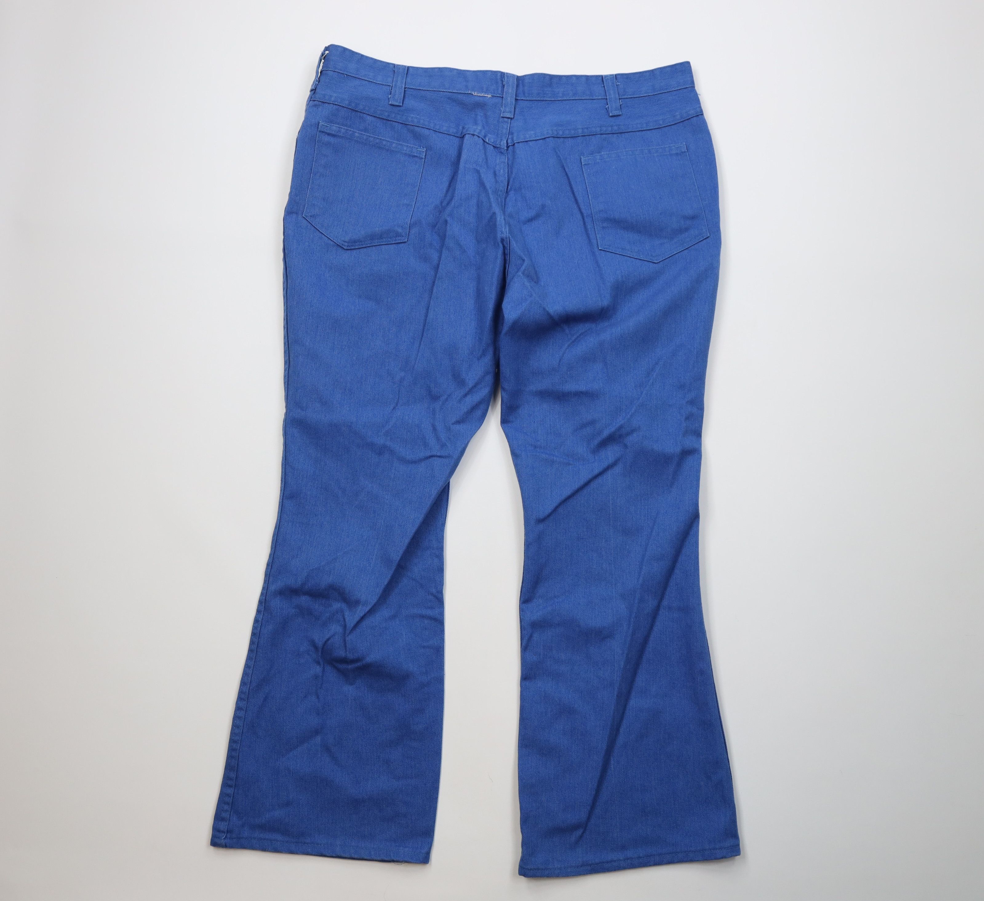 Dickies Vintage 60s 70s Dickies Bell Bottoms Denim Jeans Blue USA Size US 40 / EU 56 - 10 Thumbnail