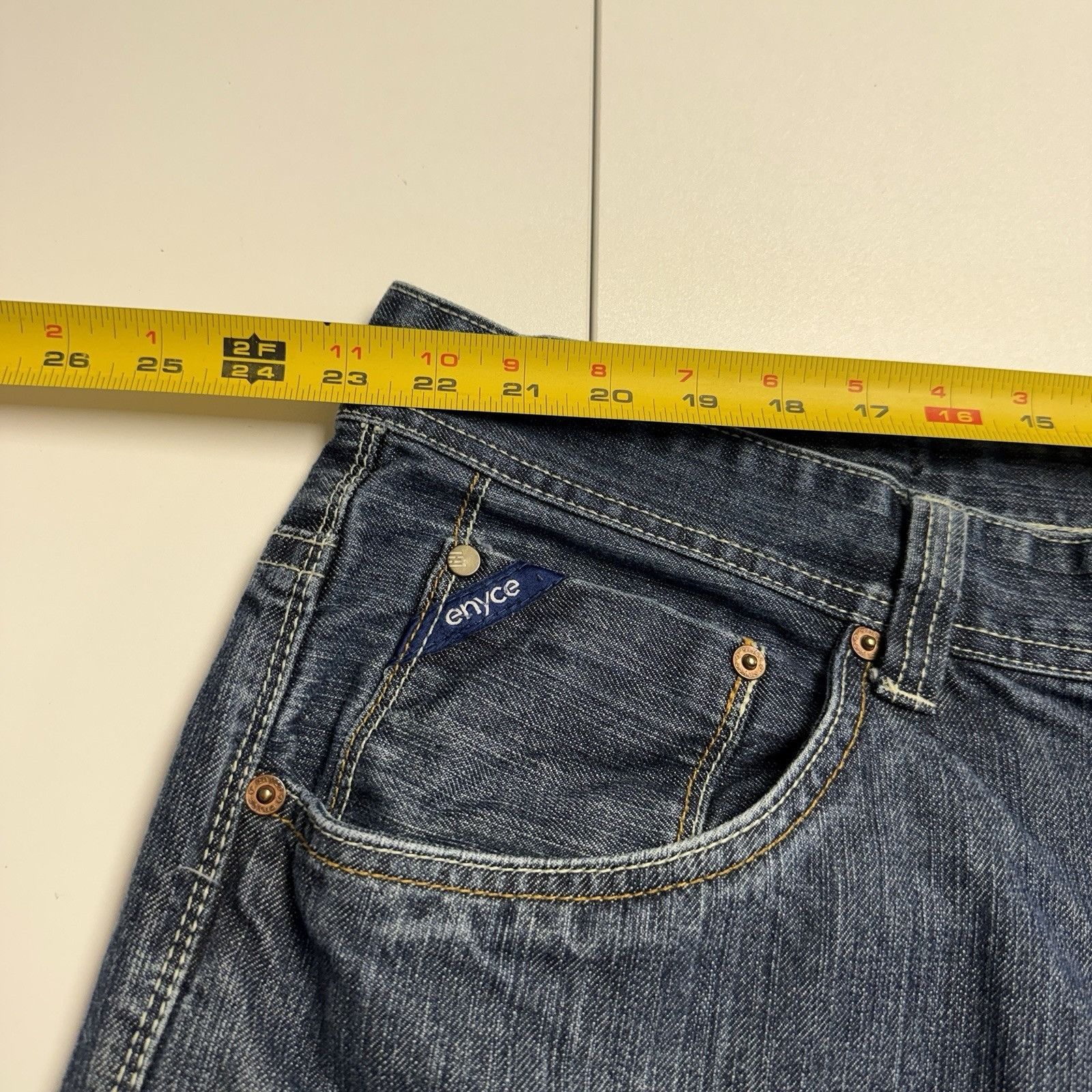 Enyce Vintage Y2K Enyce Baggy Jeans Mens 46x33 Blue Skate Streetwe Size US 44 / EU 60 - 6 Thumbnail