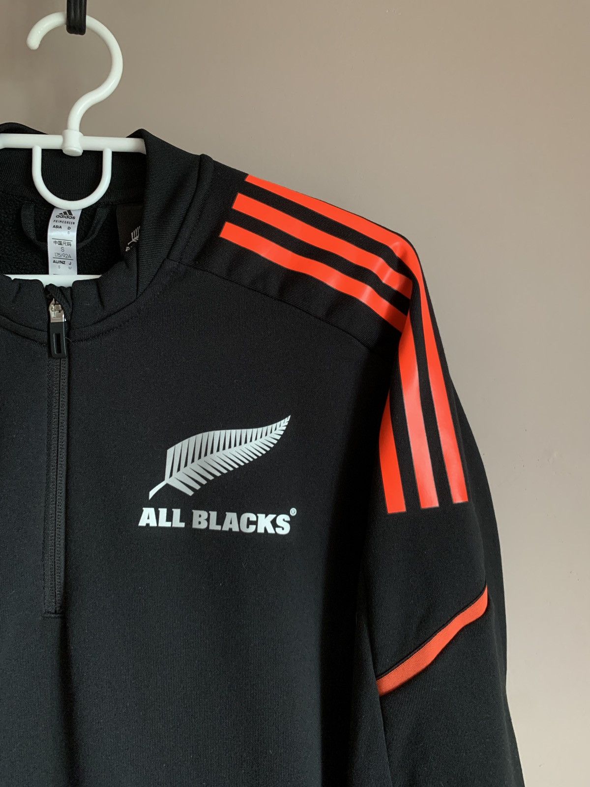 Adidas All Blacks New Zealand TrainingRugby Sweatshirt Adidas Sz S Size US S / EU 44-46 / 1 - 4 Thumbnail
