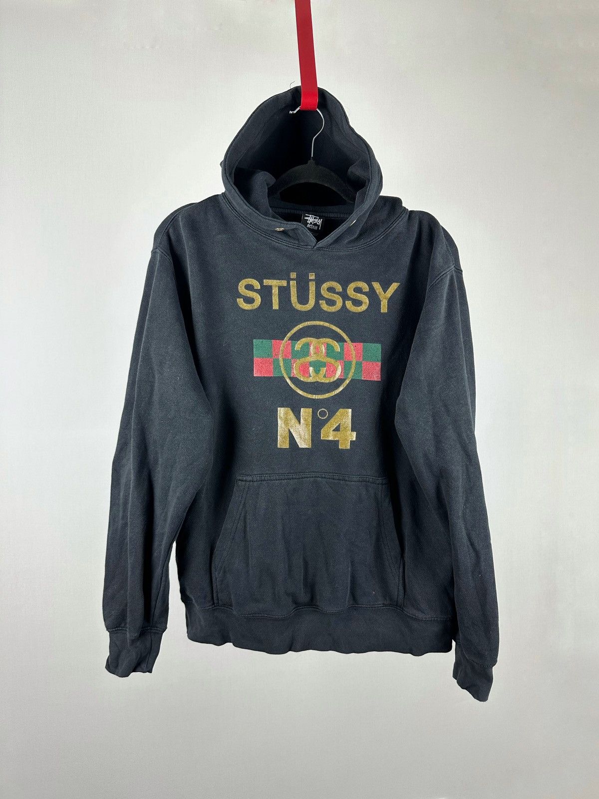Stussy Vintage Stussy N4 Logo Pullover Hoodie Mens Size M Size US M / EU 48-50 / 2 - 7 Thumbnail