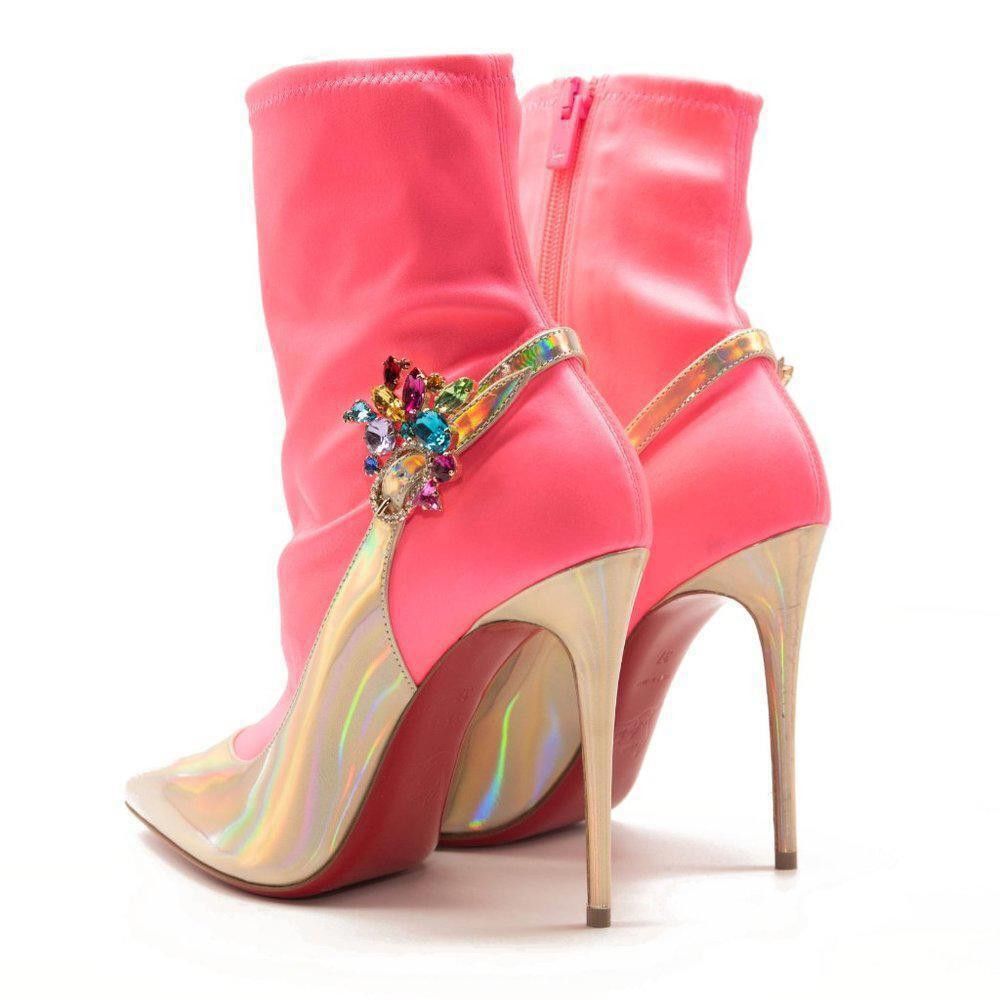 Christian Louboutin Christian Louboutin Jessie Joli Crystal Bootie EU38.5 Size US 8 / IT 38 - 4 Thumbnail