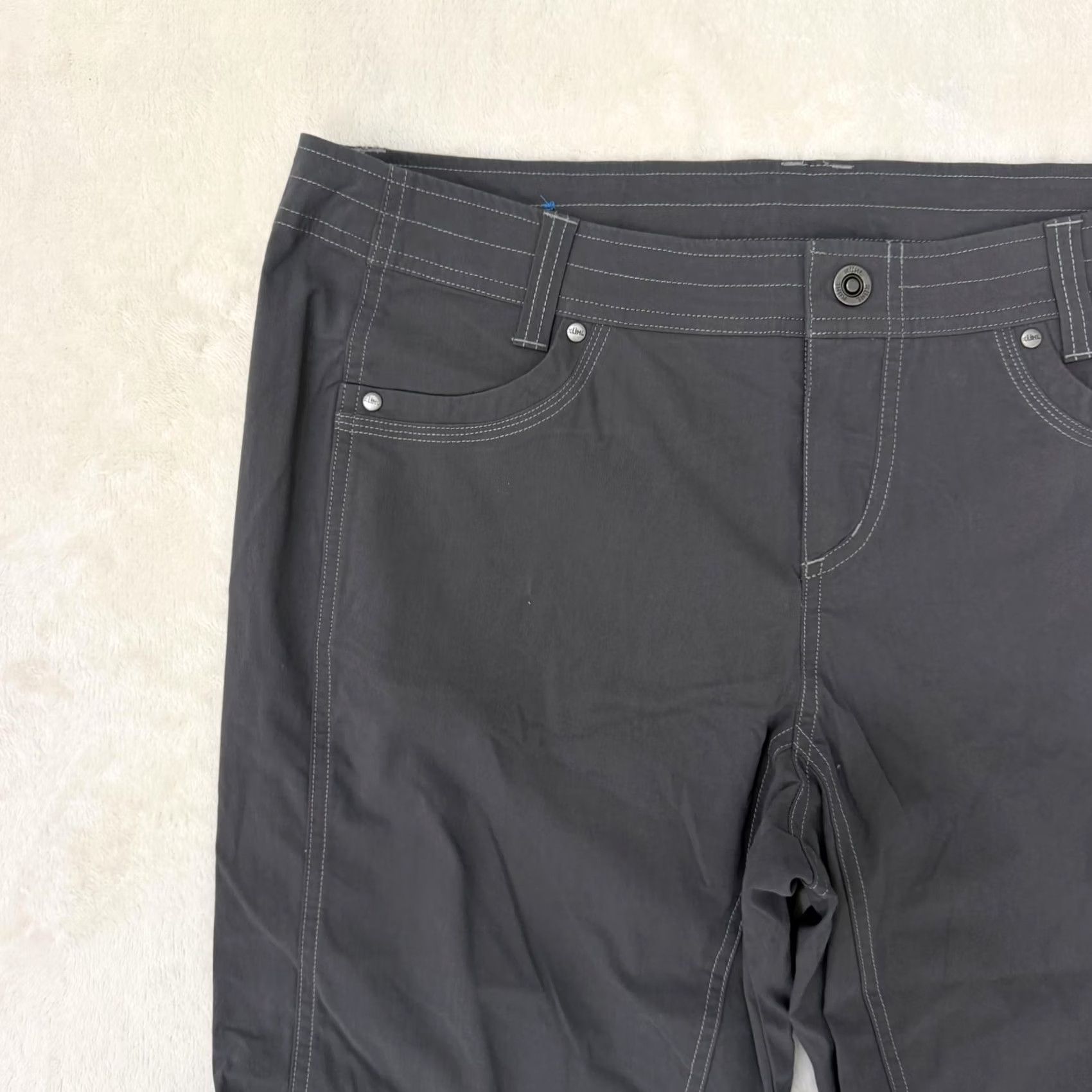 Vintage New Title: Kuhl Legendary Cargo Hiking Travel Outdoor Pants Women 36 Gray Size 25" / US 0 / IT 36 - 4 Thumbnail