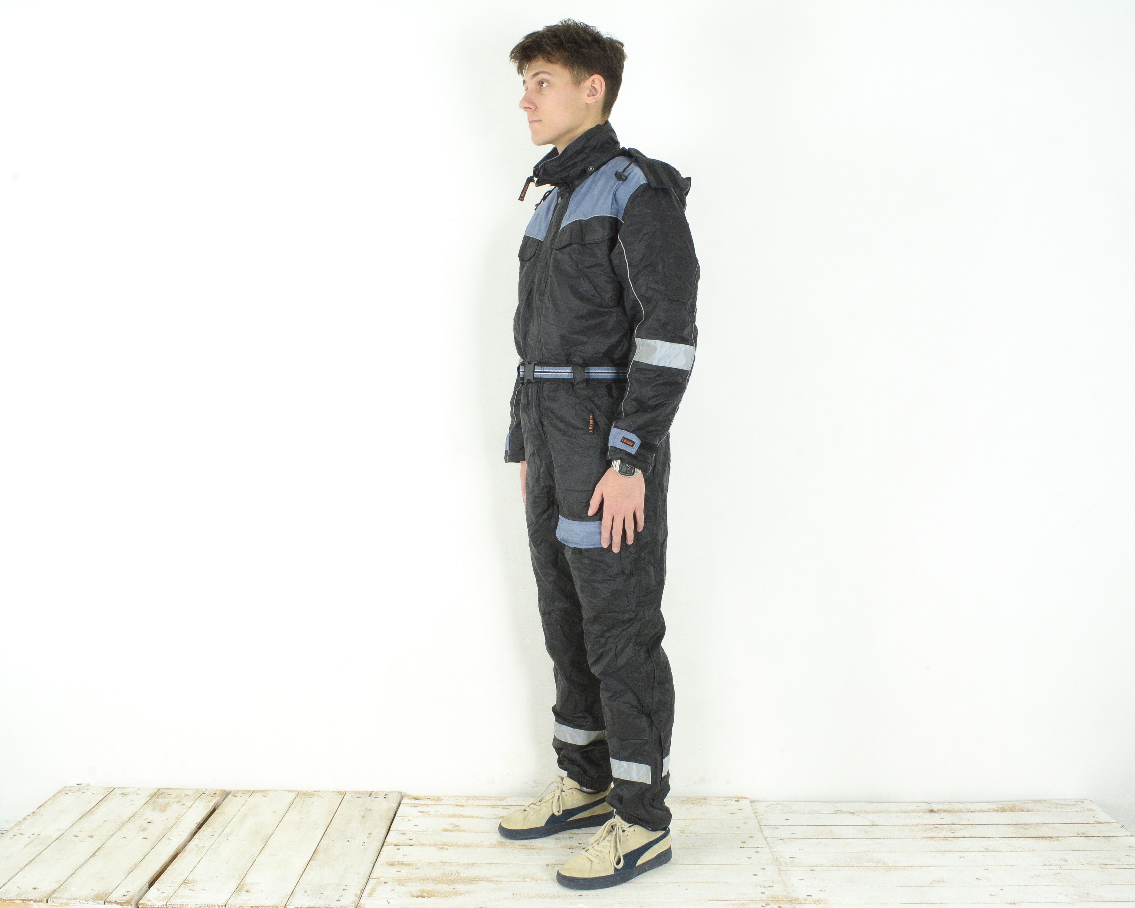 Vintage L. BRADOR Workwear S Insulated Jumpsuit Boilersuit Overalls Size US 32 / EU 48 - 5 Thumbnail
