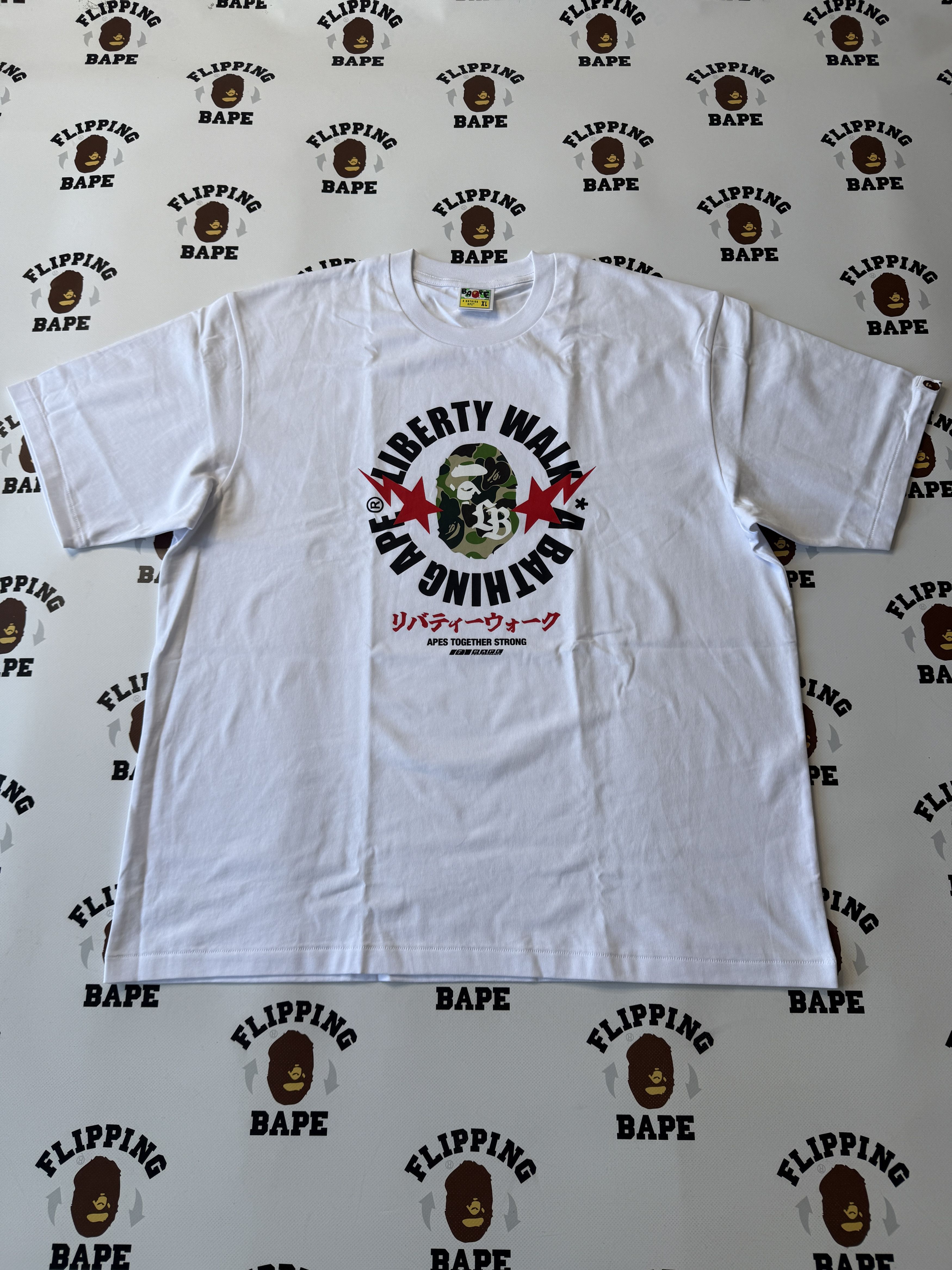Bape BAPE X LIBERTY WALK ABC CAMO APE HEAD RELAXED FIT TEE Size US XL / EU 56 / 4 - 1 Thumbnail