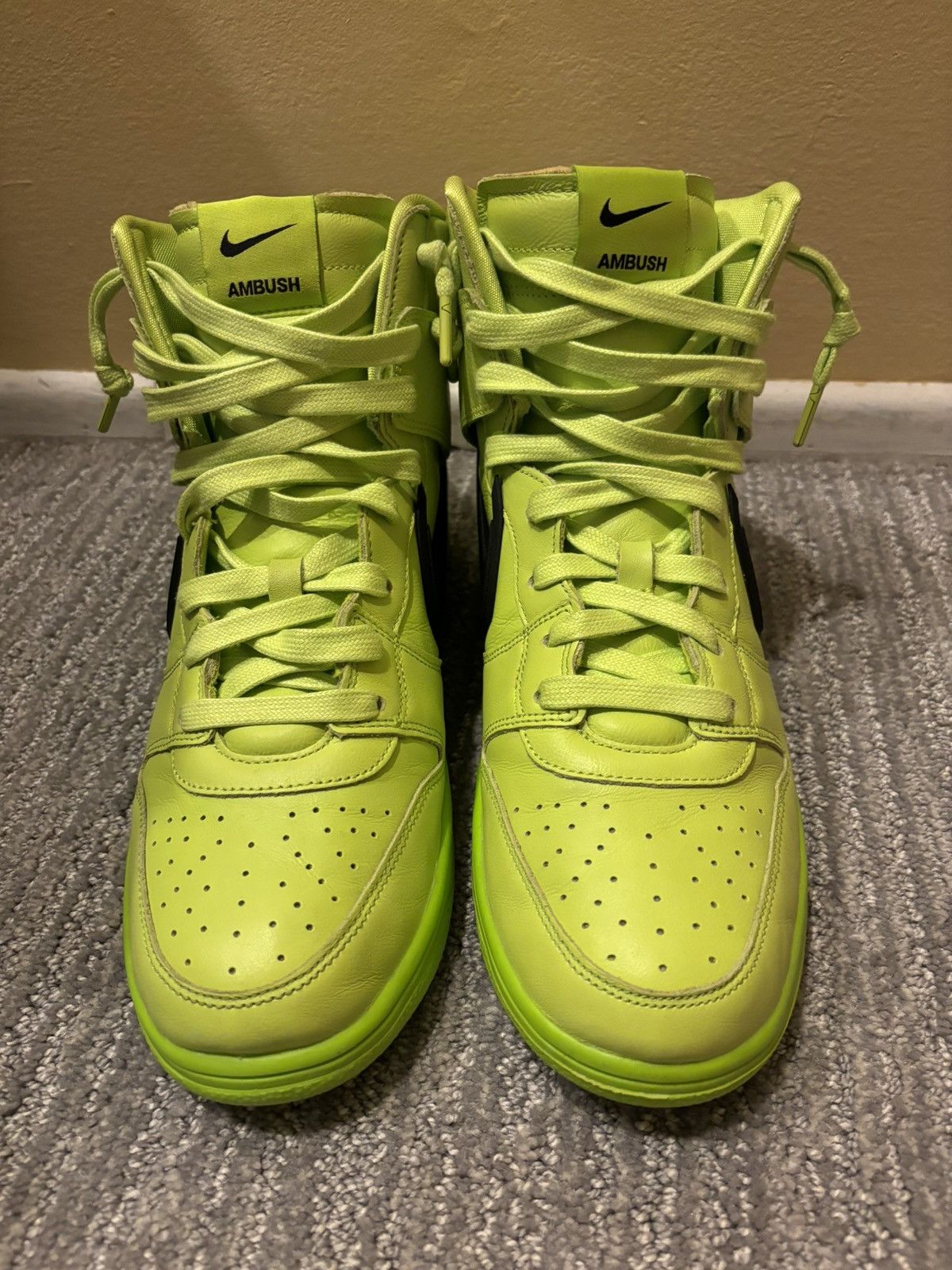Ambush Design × Nike Nike Ambush Dunk High Flash Lime 10.5 no box Size US 10.5 / EU 43-44 - 2 Thumbnail