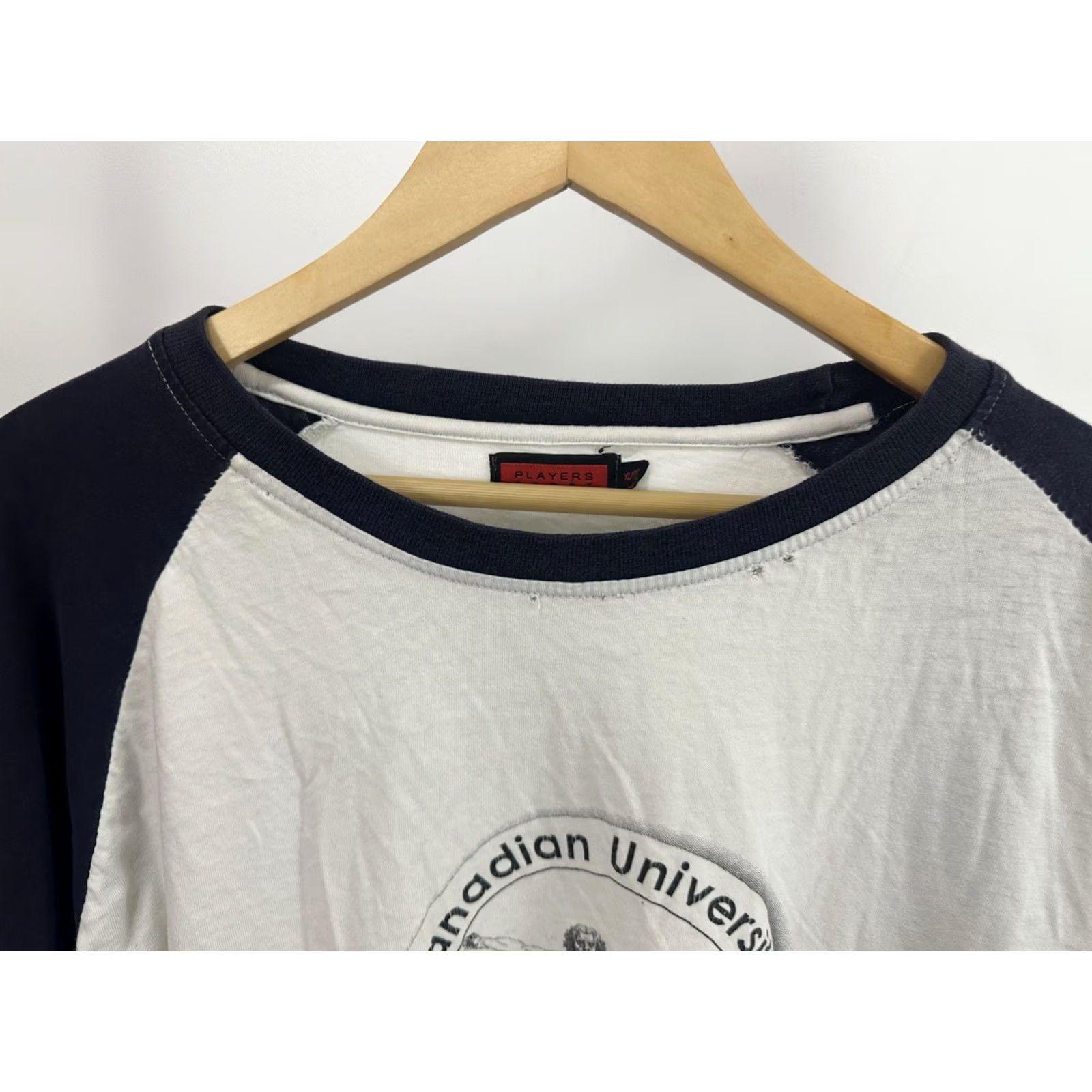 Vintage VTG Canadian University Leonardo da Vinci Vitruvian Man LS T-Shirt XL Mens White Size US XL / EU 56 / 4 - 6 Thumbnail