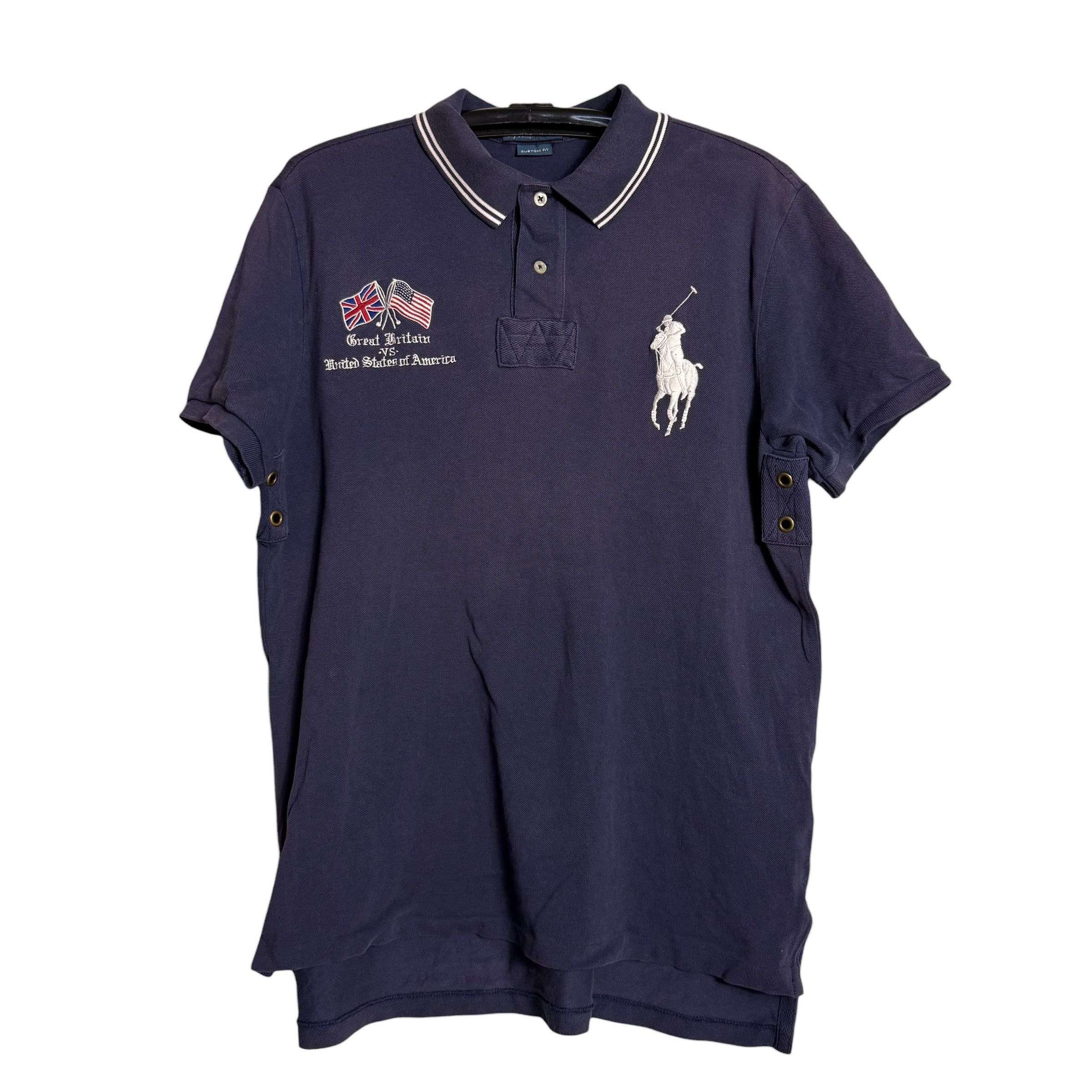 Polo Ralph Lauren 🔥RARE🔥 Polo Ralph Lauren 'Great Britain vs USA' Polo Shirt Size US XL / EU 56 / 4 - 1 Thumbnail