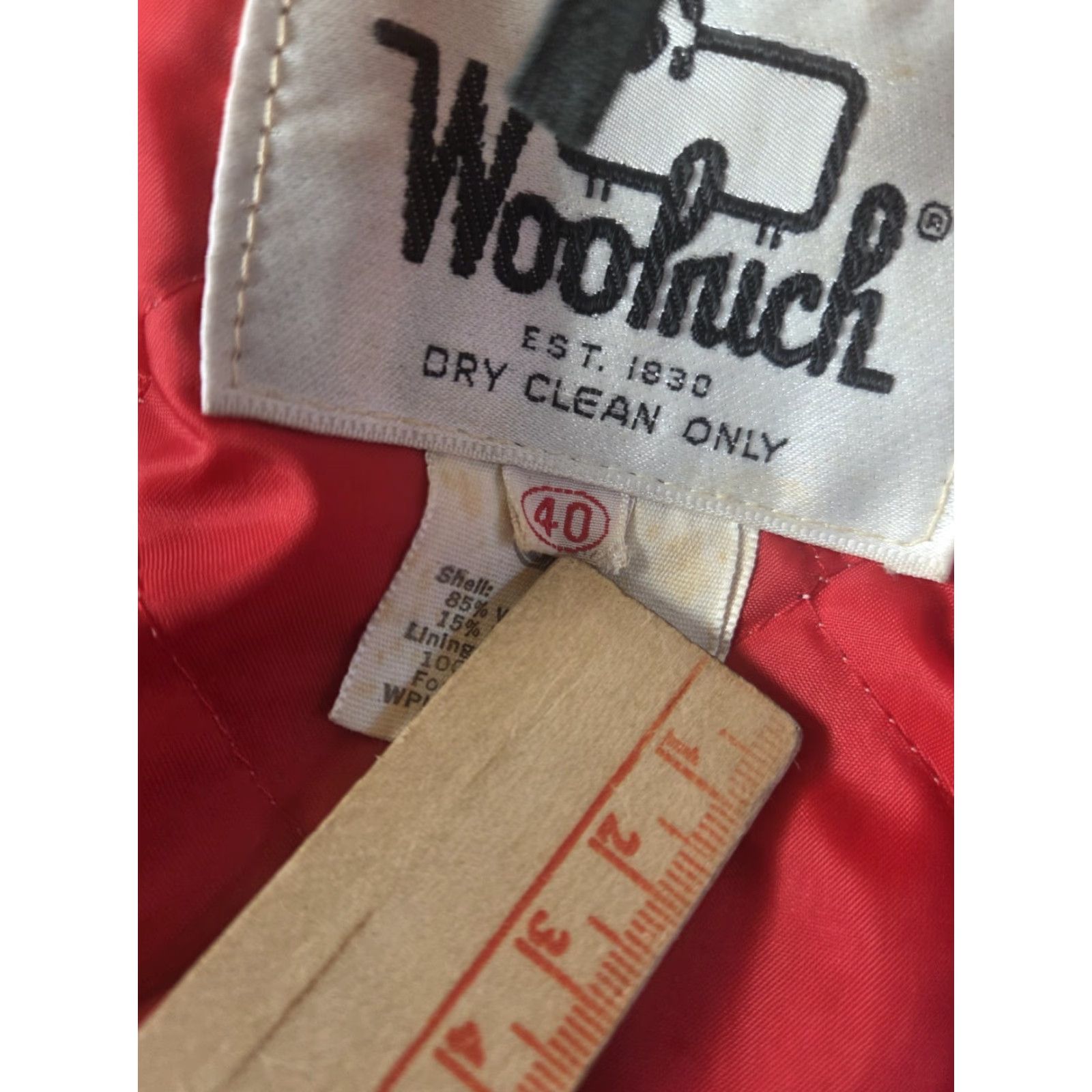 Vintage VINTAGE Woolrich Wool Mackinaw Buffalo Plaid Jacket Men 40 Red Black Lined USA 523 Size US XXS / EU 40 - 4 Thumbnail