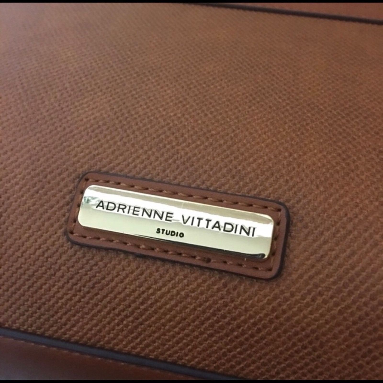 Other Adrienne Vittadini Sara Scarf Satchel Cognac NWT Size ONE SIZE - 8 Thumbnail
