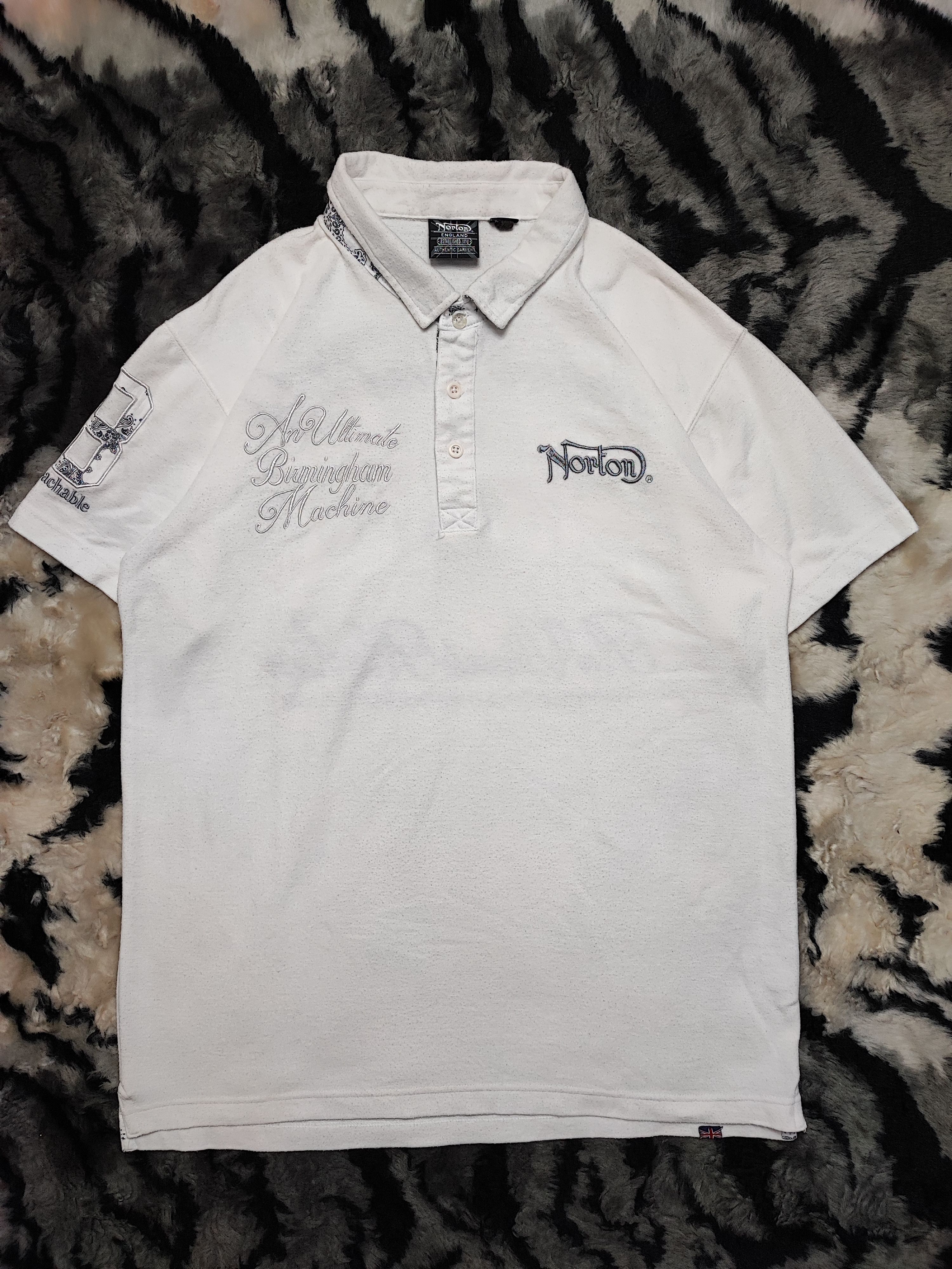 Japanese Brand × Norton Vintage Norton Embroidery Tshirt XL Size US XL / EU 56 / 4 - 2 Thumbnail