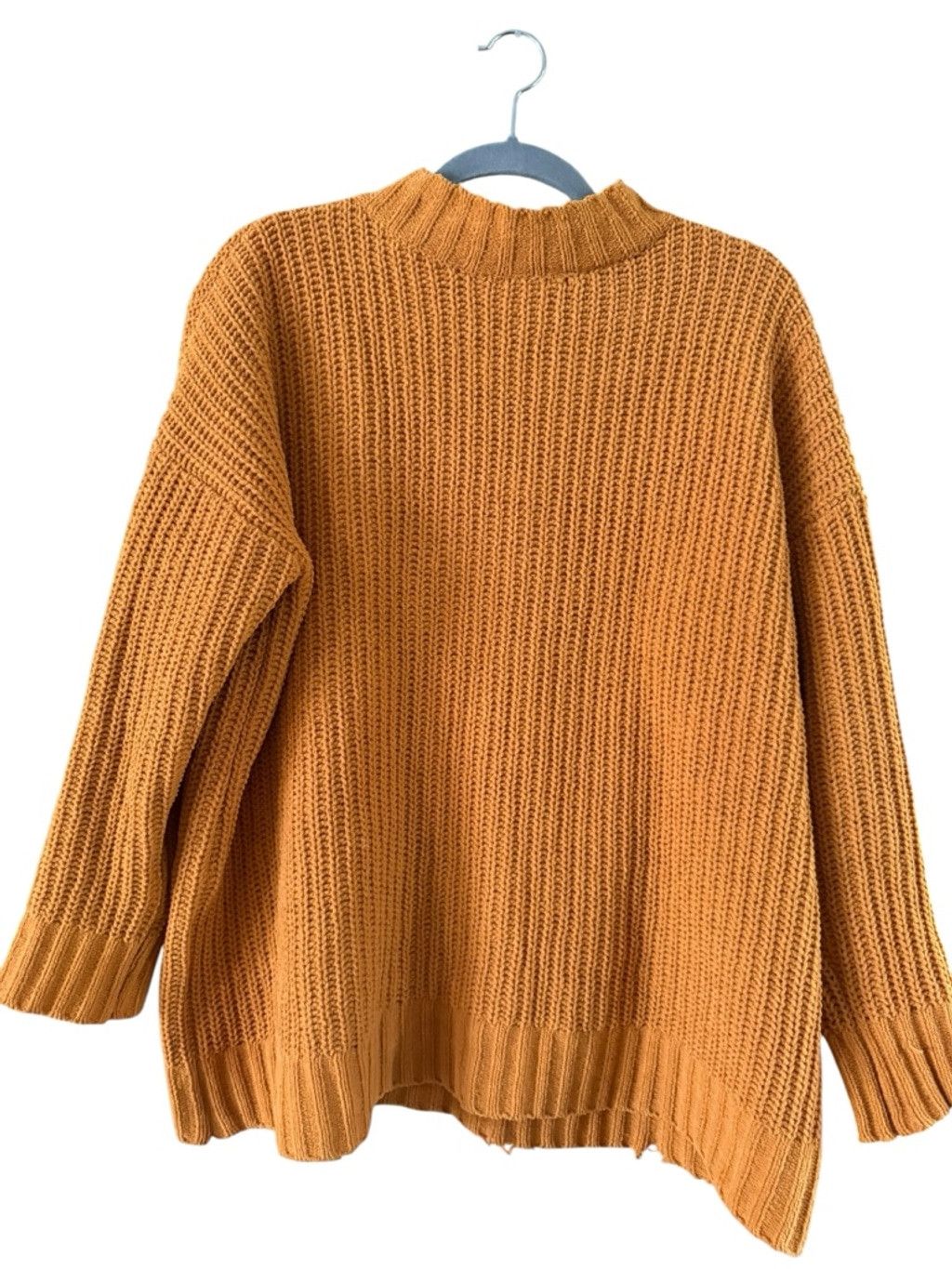 Arizona Jean Co. Women's Arizona Jean Co Orange Ribbed Mock Neck Sweater M Size M / US 6-8 / IT 42-44 - 9 Thumbnail