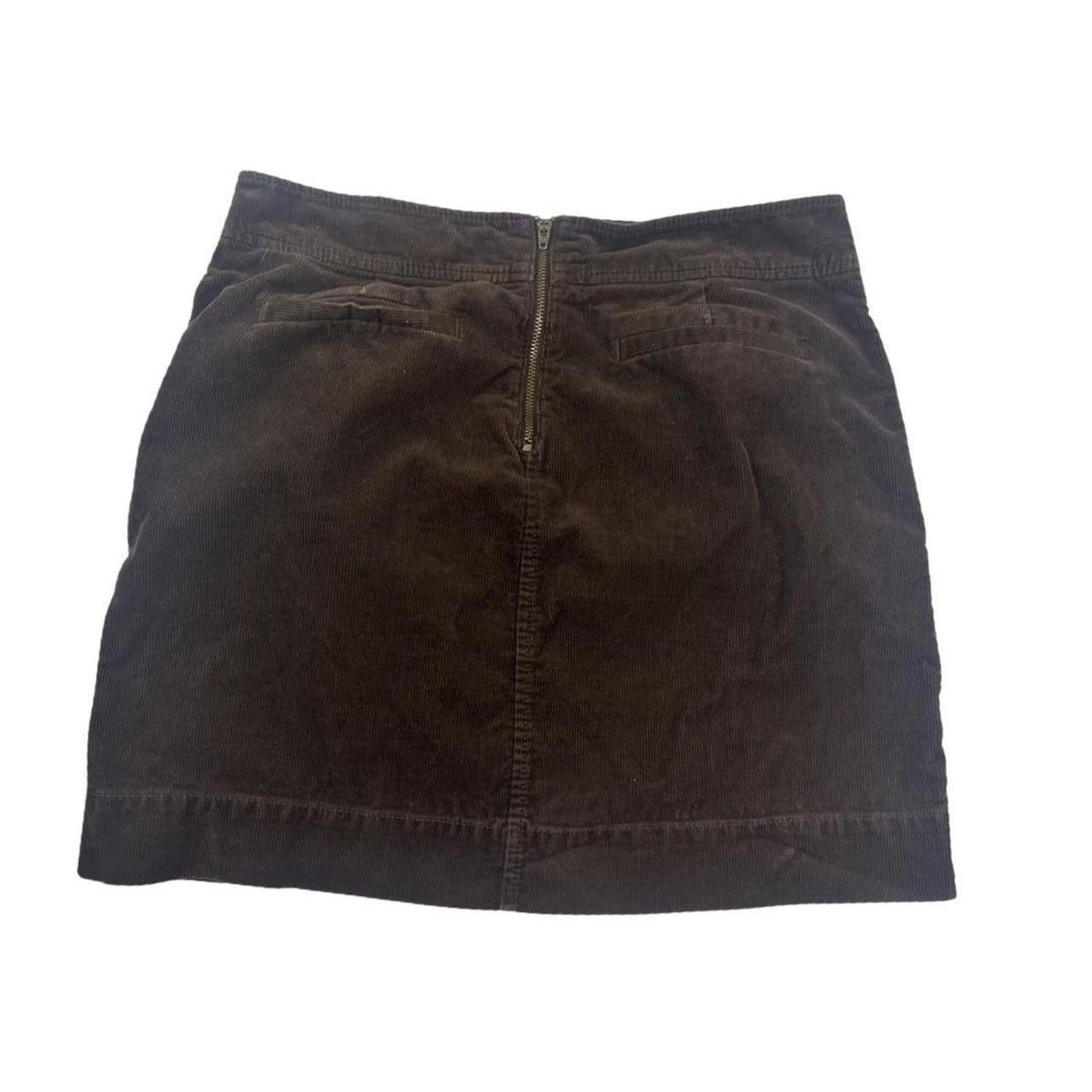 Ann Taylor Y2k corduroy skirt brown sz 8 by Ann Taylor Size 30" / US 8 / IT 44 - 2 Thumbnail