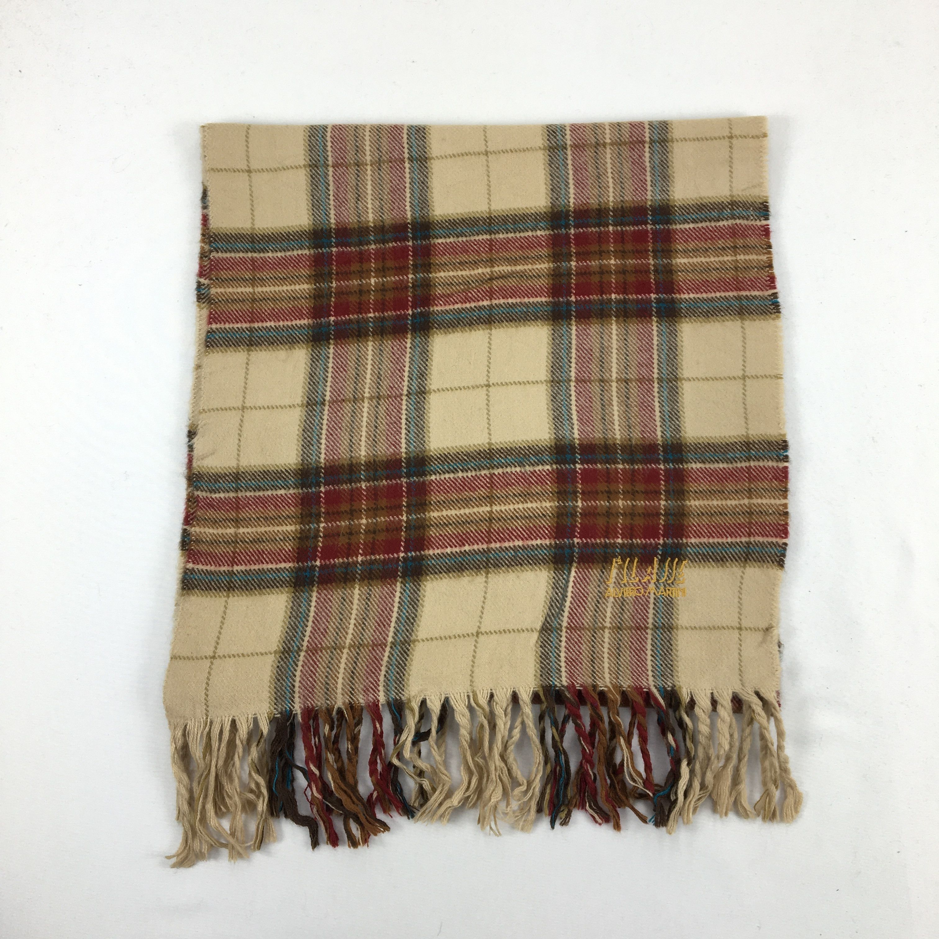Alviero Martini Vintage Alviero Martini Wool Scarf Muffler Cashmere Scarves Size ONE SIZE - 2 Thumbnail