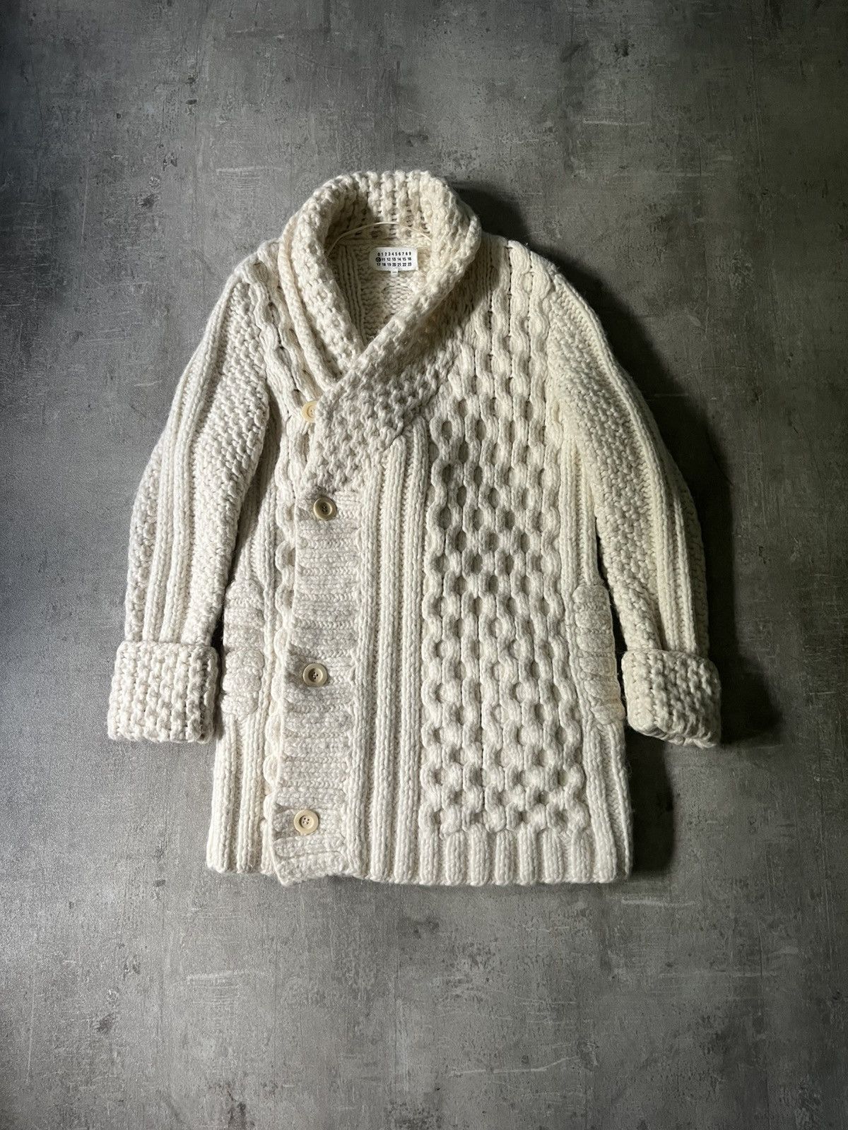 Maison Margiela Maison Margiela A/W 2013 Alpaca heavyweigh beige sweater Size US M / EU 48-50 / 2 - 1 Thumbnail