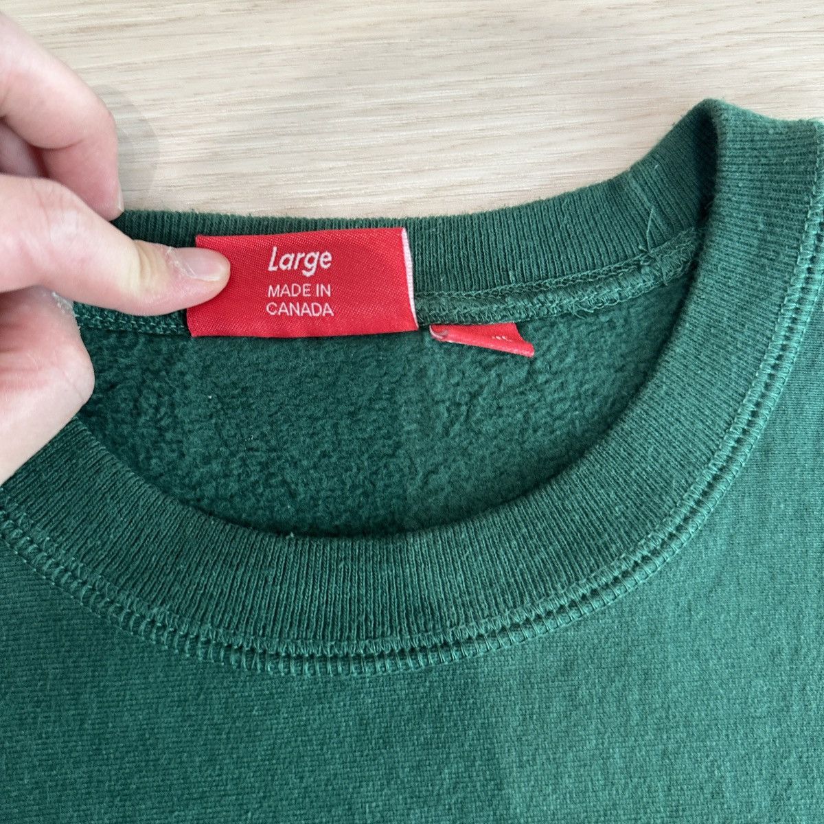 Supreme Supreme Green box logo crewneck Size US L / EU 52-54 / 3 - 4 Thumbnail