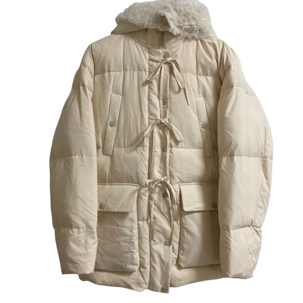 Other Other ME＆ME COUTURE Attached Fur Sailor Hood Down Coat Fur Outerwear DUTY FREE for USA Size ONE SIZE - 1 Thumbnail