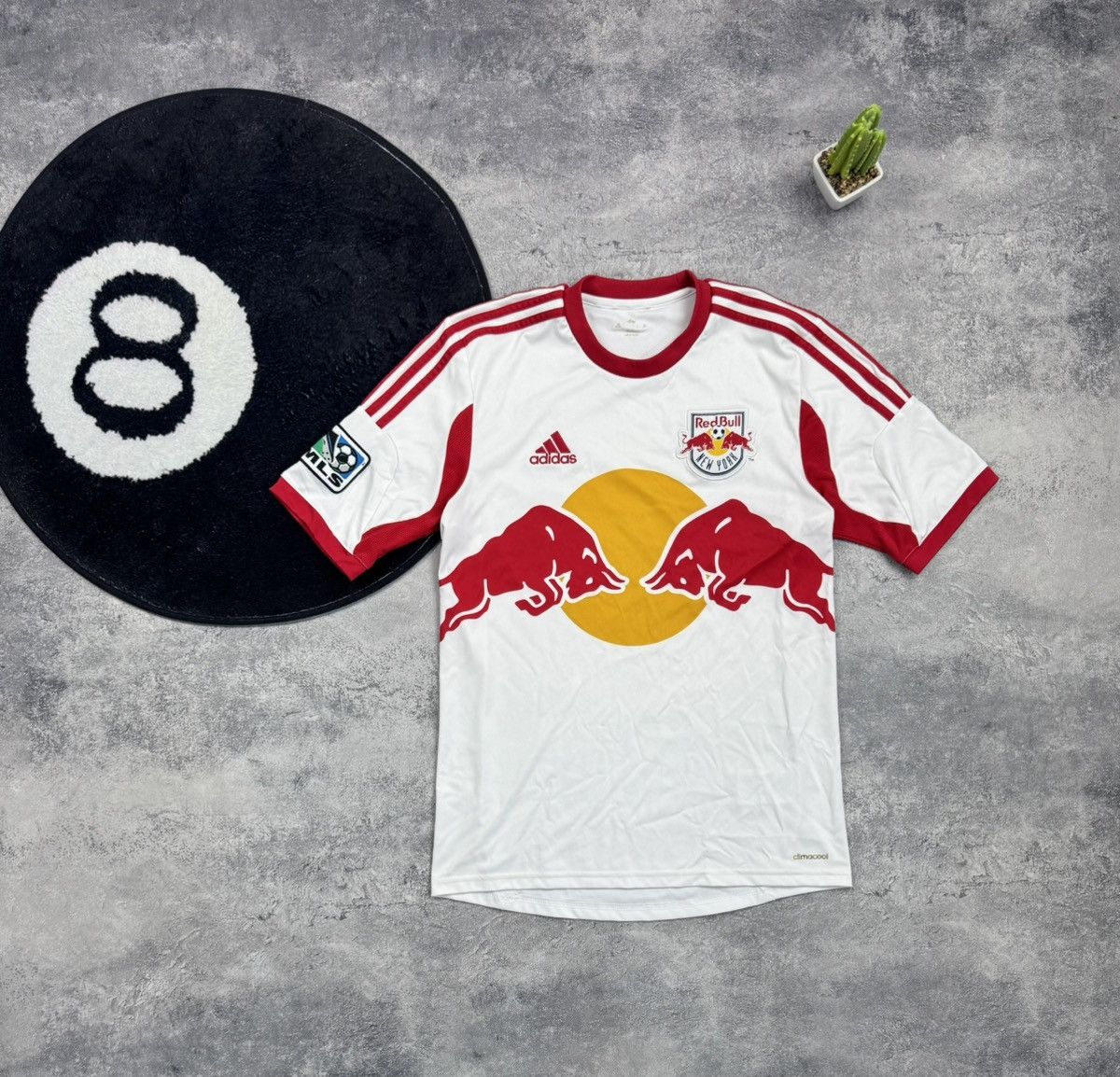 Adidas Retro New York Red Bulls 2013-14 Home Football Jersey MLS Size US M / EU 48-50 / 2 - 1 Thumbnail