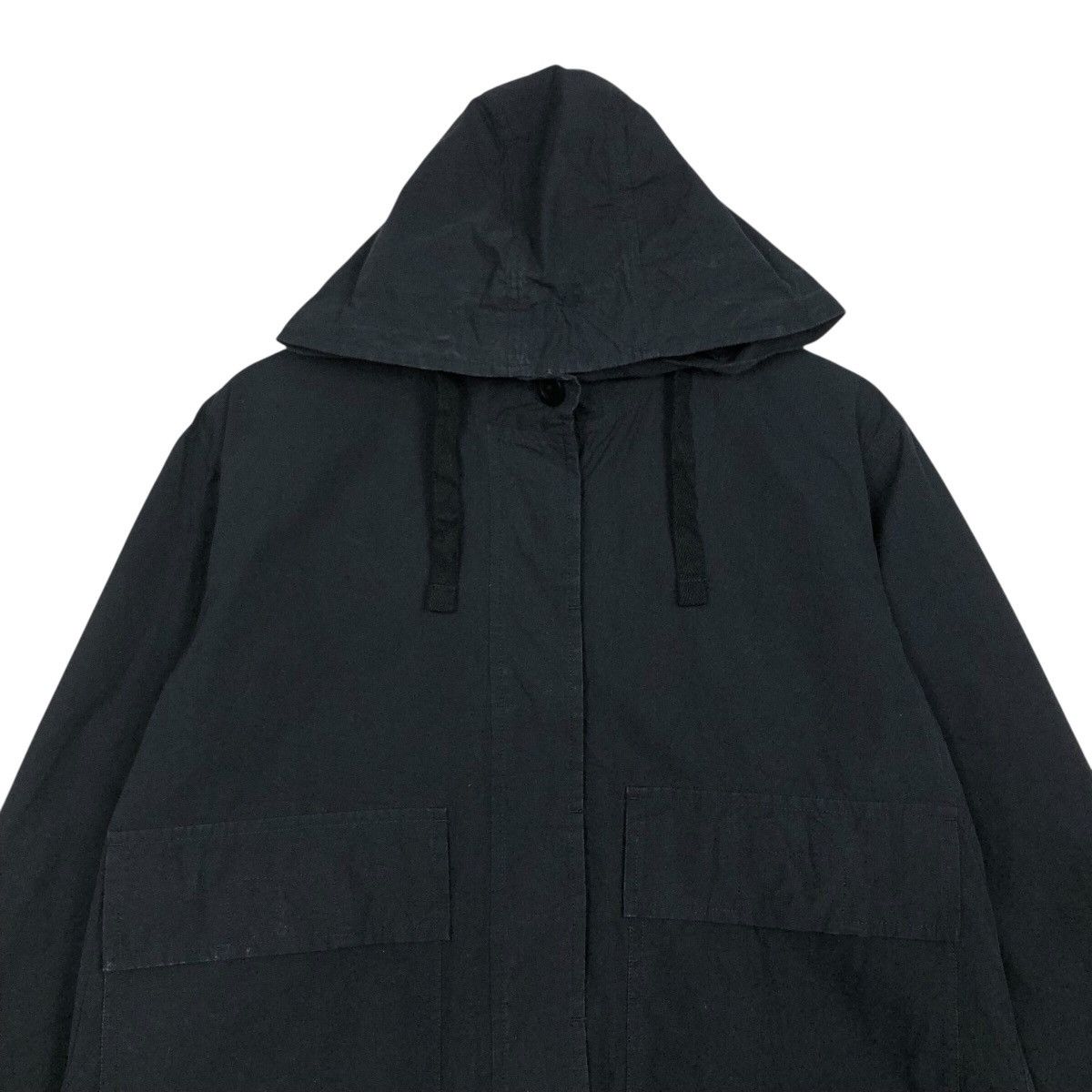 Margaret Howell 📌Rich Black Vintage Cropped Hoodie Jacket Chore MHL Size US M / EU 48-50 / 2 - 4 Thumbnail