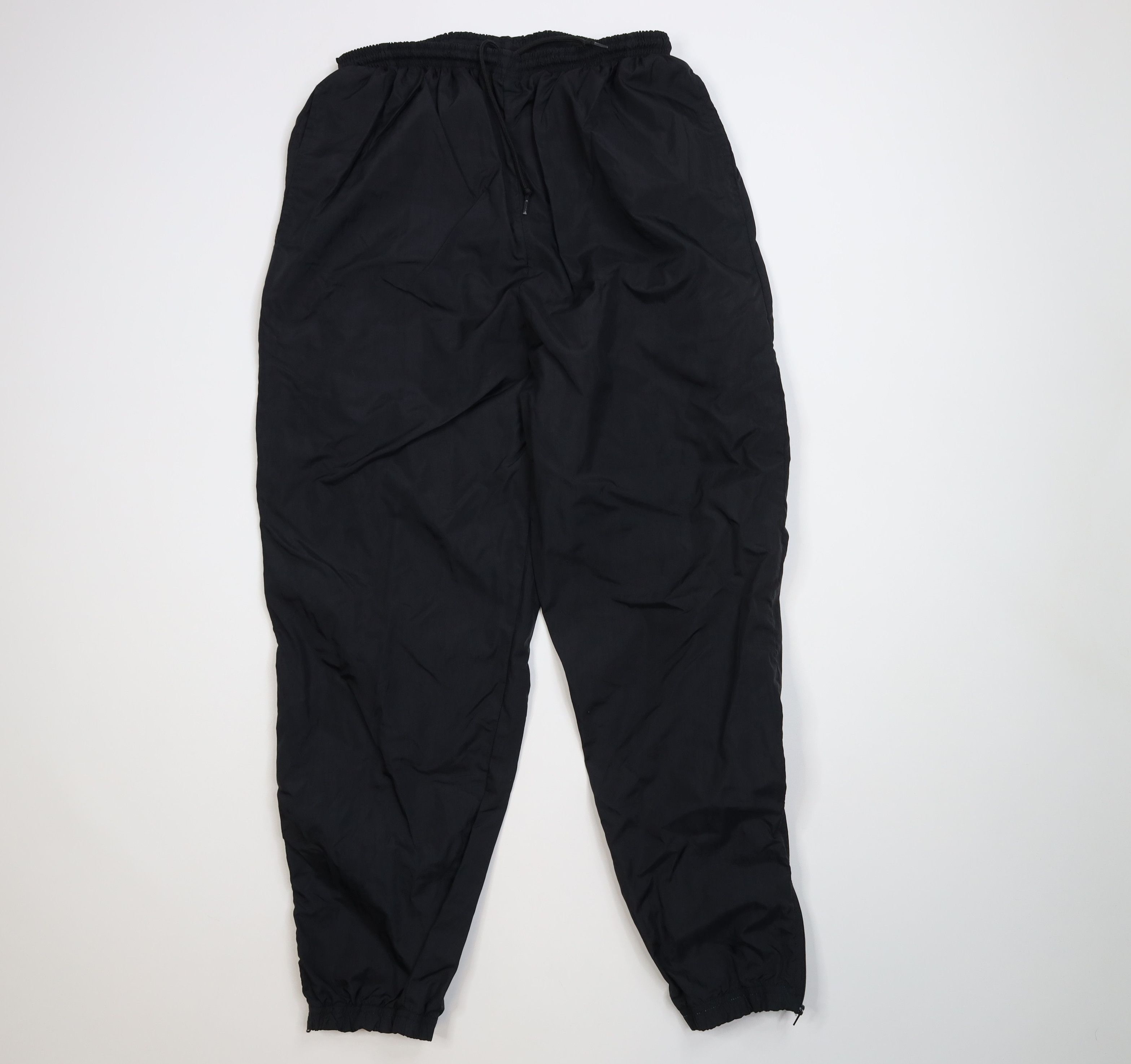 Vintage Vintage 90s Streetwear Blank Windbreaker Joggers Pants Black Size US 36 / EU 52 - 1 Thumbnail