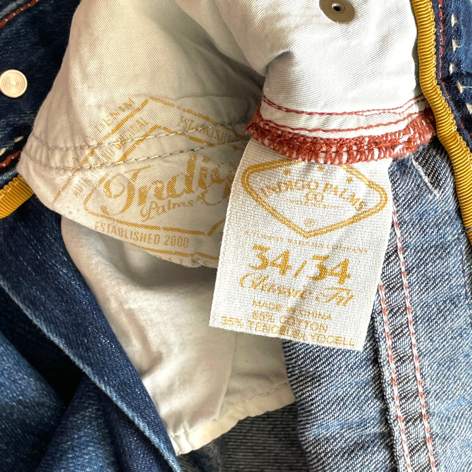 Indigo Palms Indigo Palms Jeans 34x34 Mens Classic Fit Blue Denim CLEAN! Size US 34 / EU 50 - 8 Thumbnail