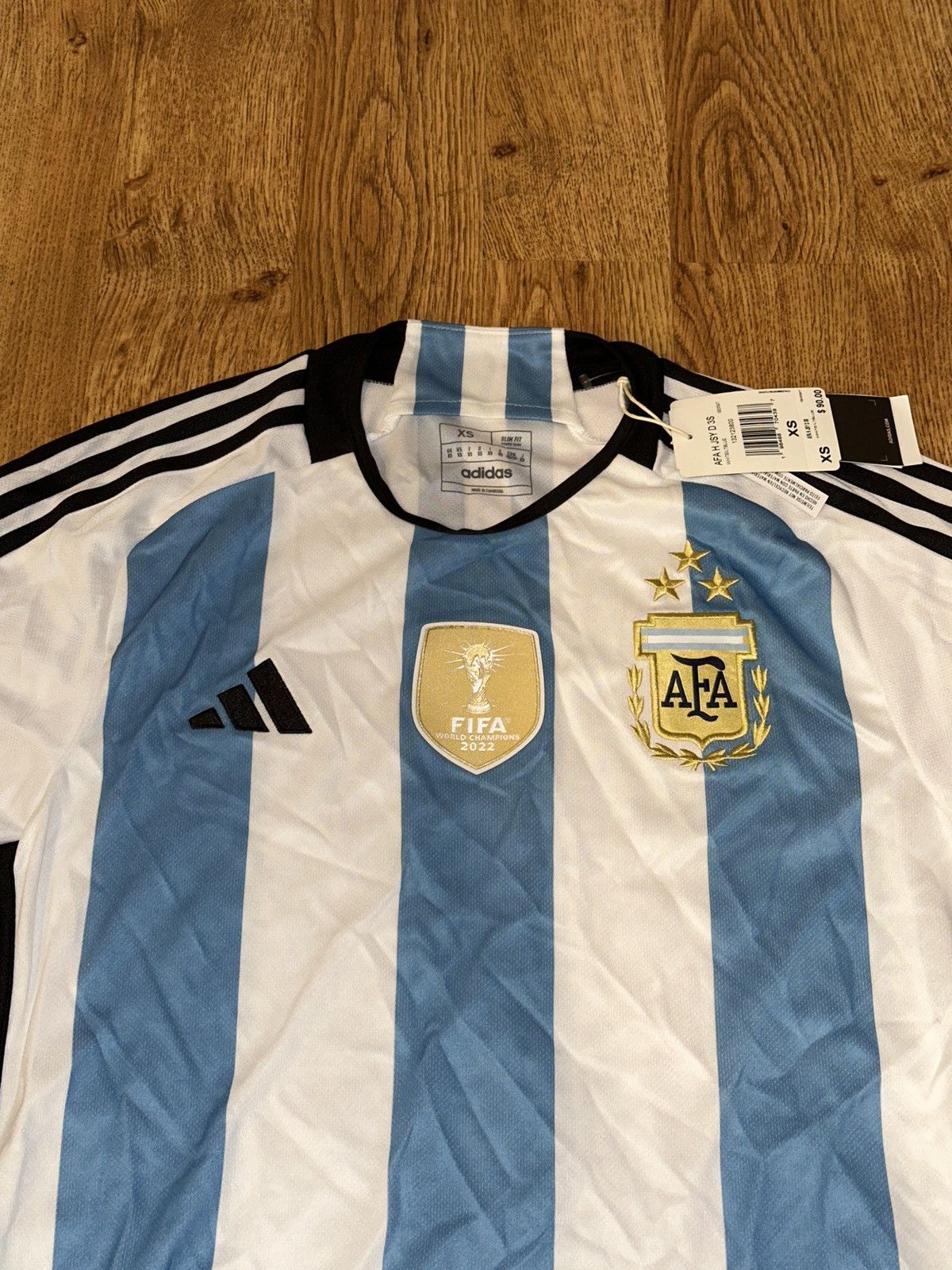 Adidas Adidas Argentina 2022 World Cup Winners Home Jersey IB3597 Size US XS / EU 42 / 0 - 2 Thumbnail