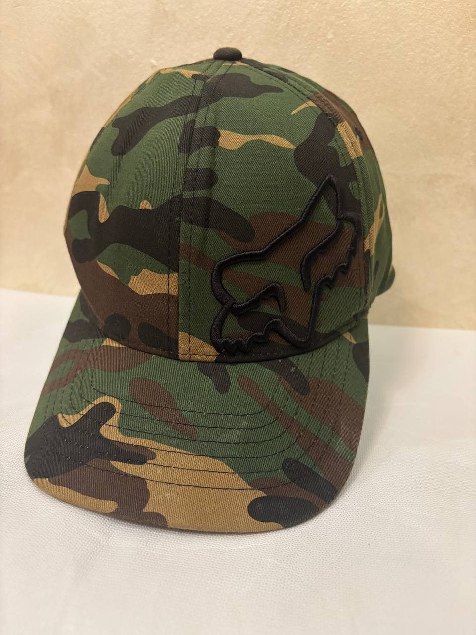 Vintage Fox Motocycle Gear Camo Hat Fitted Size L/XL Flex Fit Size 40 - 1 Thumbnail