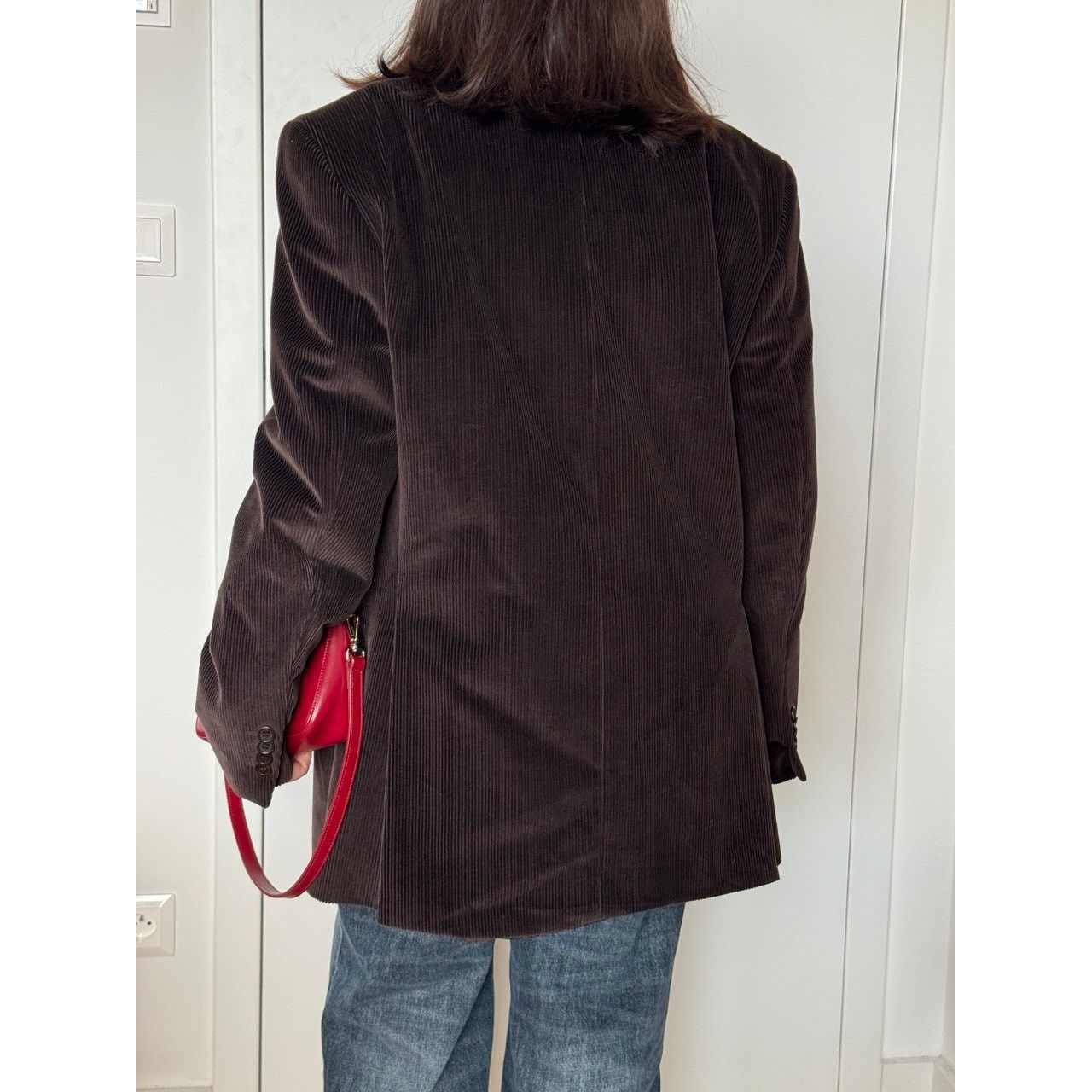 Vintage Velvet blazer chocolate brown Size M / US 6-8 / IT 42-44 - 5 Thumbnail