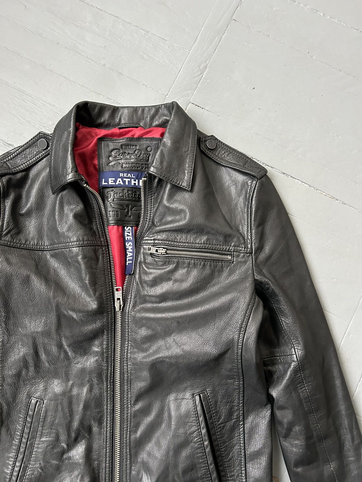 Leather × Superdry Superdry leather jacket vintage Size US S / EU 44-46 / 1 - 5 Thumbnail