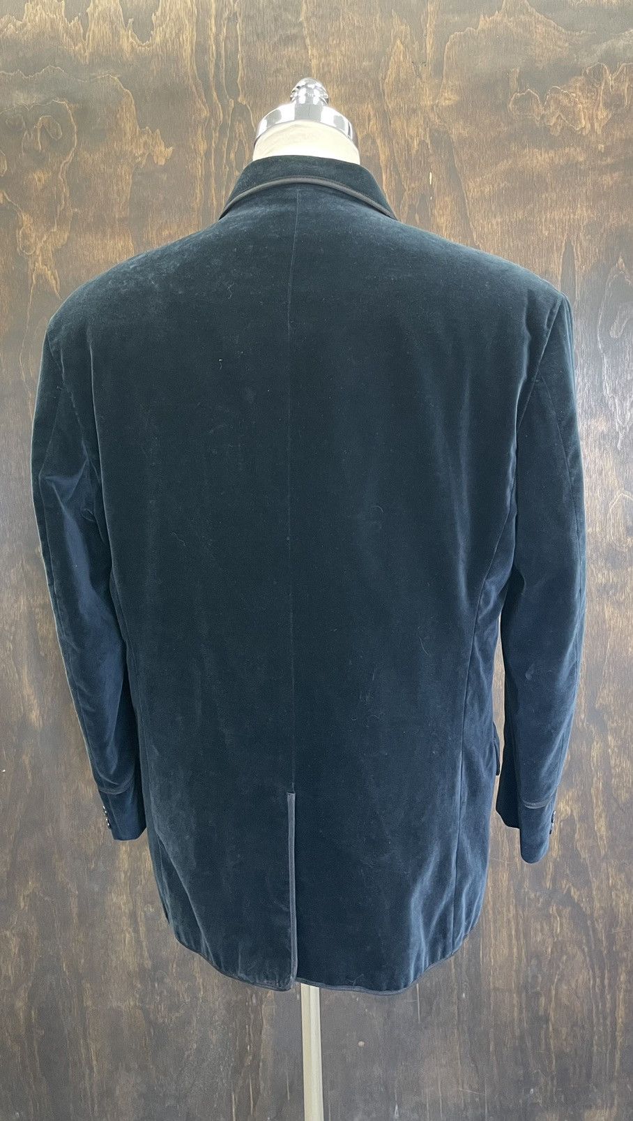 RRL Ralph Lauren × Vintage Ticket Pocket Velvet Smoking Jacket Size 44R - 4 Thumbnail