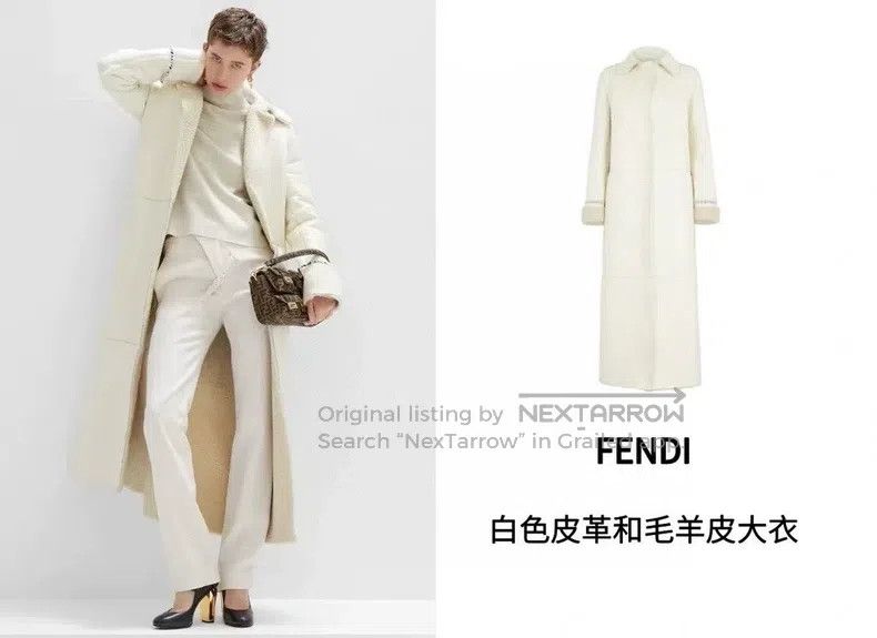 Fendi Fendi Show model fur and leather integrated long coat Size XS / US 0-2 / IT 36-38 - 7 Thumbnail