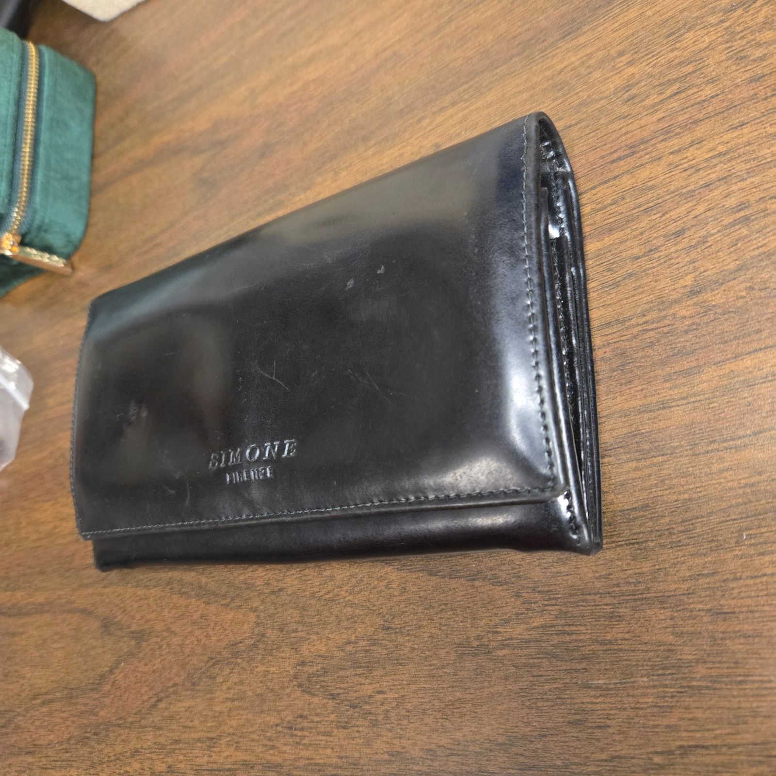 Firenze Vintage Simone Firenze Black Leather Wallet Handmade Italy Size ONE SIZE - 9 Thumbnail