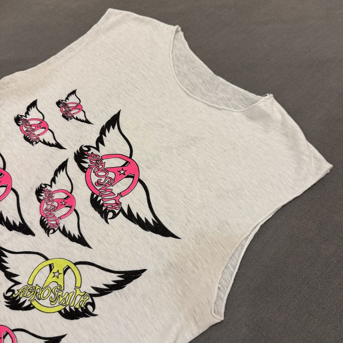 Aerosmith 70’s AEROSMITH “WINGS” CUTOFF TEE Size US S / EU 44-46 / 1 - 4 Thumbnail