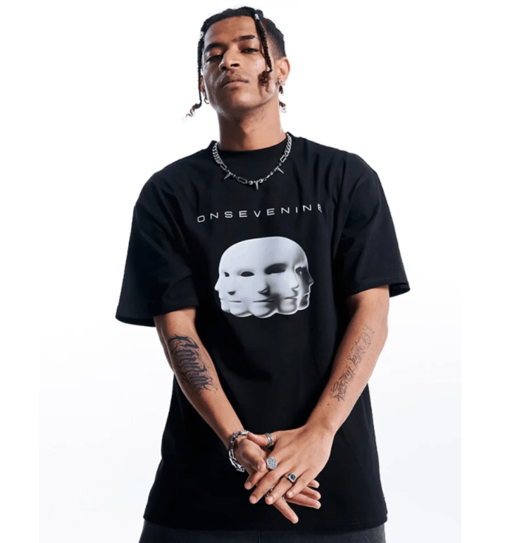 Vision Streetwear Oversized T-Shirt Graphic Gothic Size US L / EU 52-54 / 3 - 1 Thumbnail