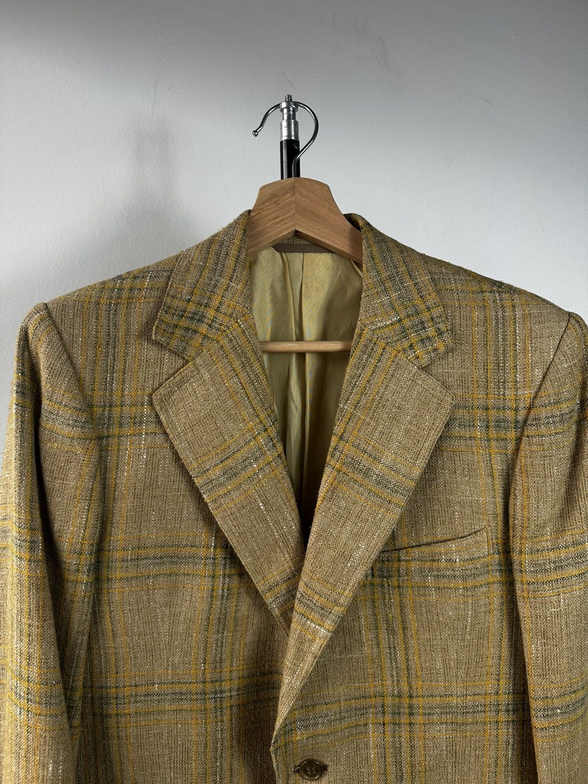 Burberry Vintage Burberrys’ Made in England Wool Jacket Mustard Size 38R - 4 Thumbnail