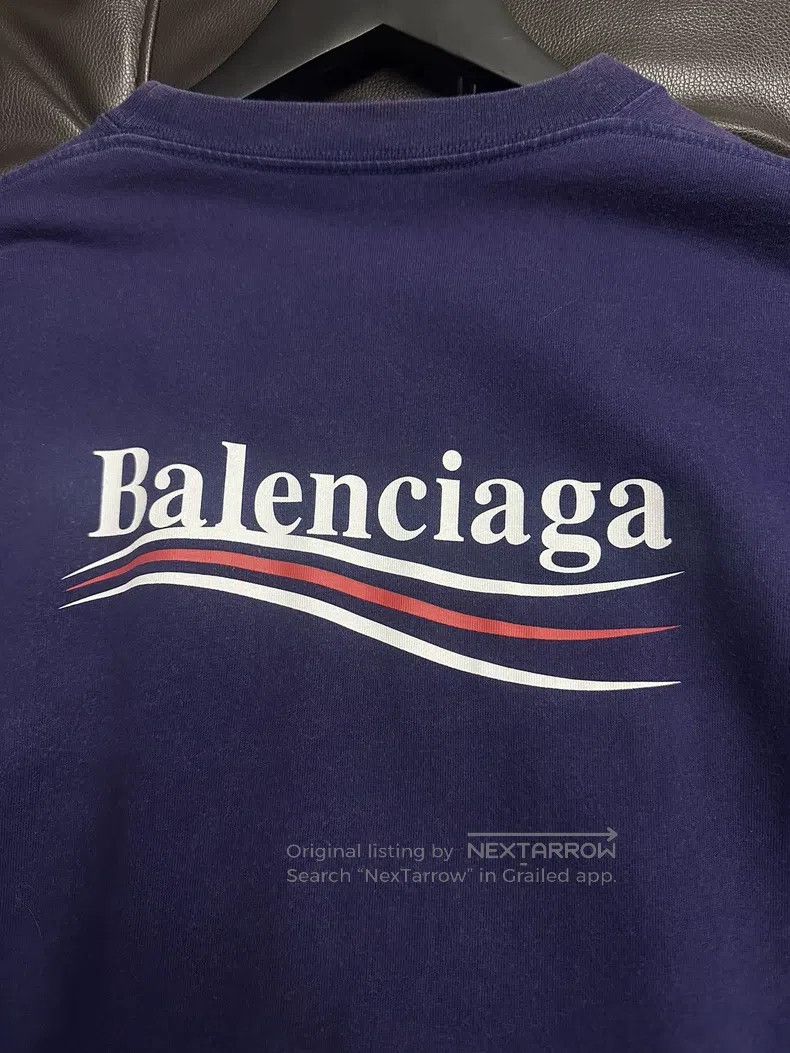 Balenciaga Balenciaga Blue Cola Short Sleeve Size US S / EU 44-46 / 1 - 5 Thumbnail