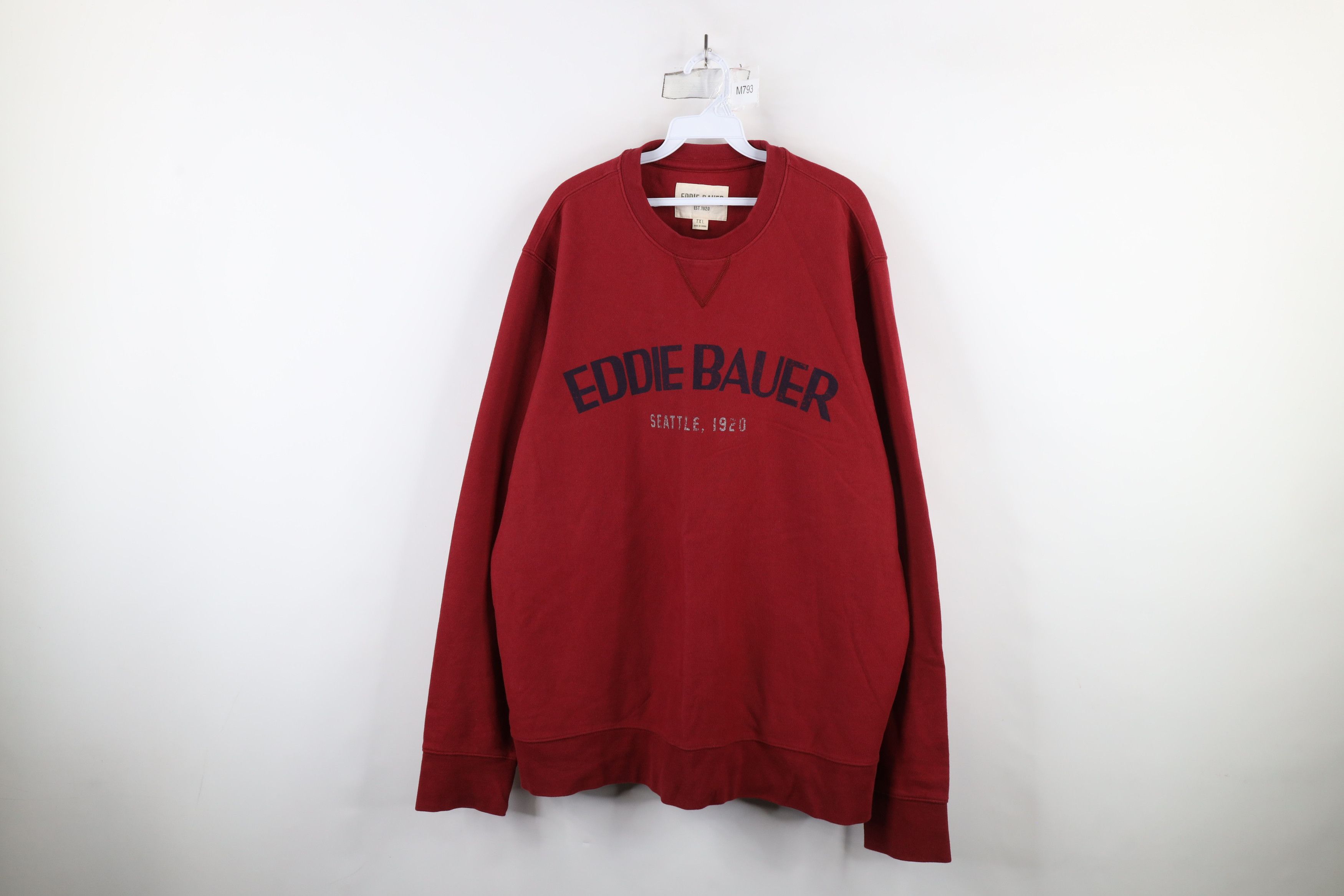 Eddie Bauer × Vintage Vintage Eddie Bauer Letter Spell Out Crewneck Sweatshirt Size US XL / EU 56 / 4 - 1 Thumbnail