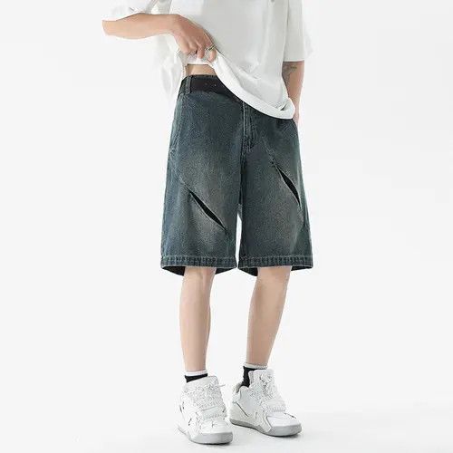 Other Dark blue denim zipper shorts Size US 32 / EU 48 - 8 Thumbnail