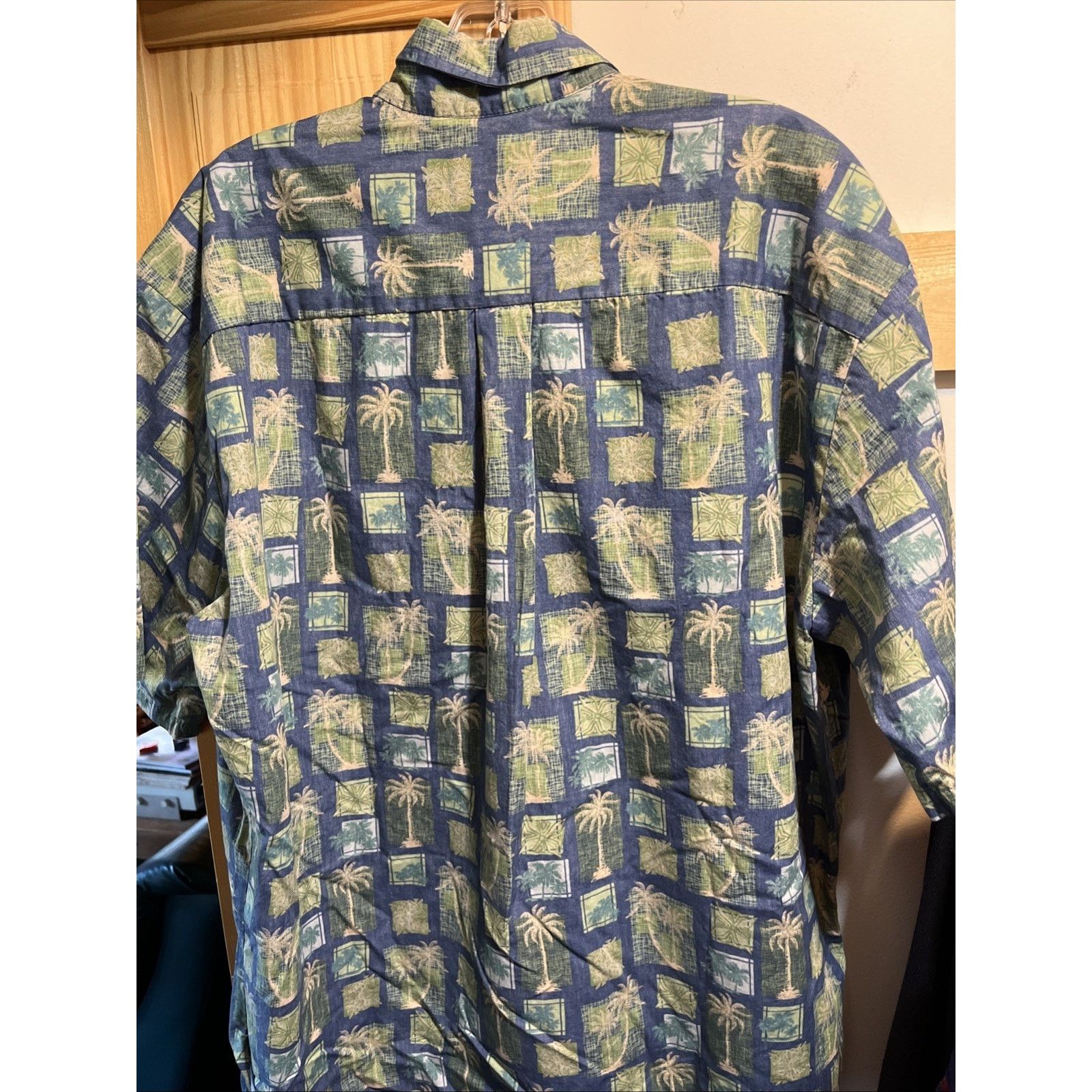 Other Cooke Street Honolulu VTG Mens L Green Cotton Hawaiian Shirt Size US L / EU 52-54 / 3 - 9 Thumbnail