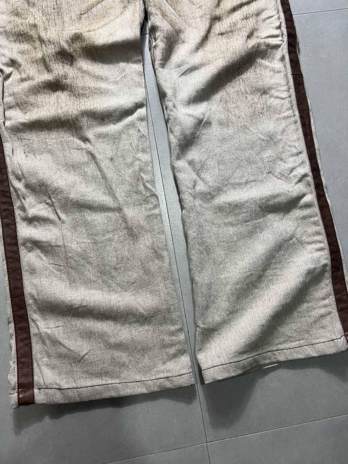 Obelisk Obelisk - Leather Lining Dirt Washed Pants Size US 34 / EU 50 - 3 Thumbnail