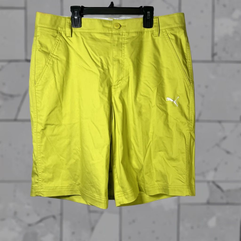 Puma Puma Neon Yellow Shorts Womens Size 34 Size 24" / US 00 / IT 34 - 1 Thumbnail
