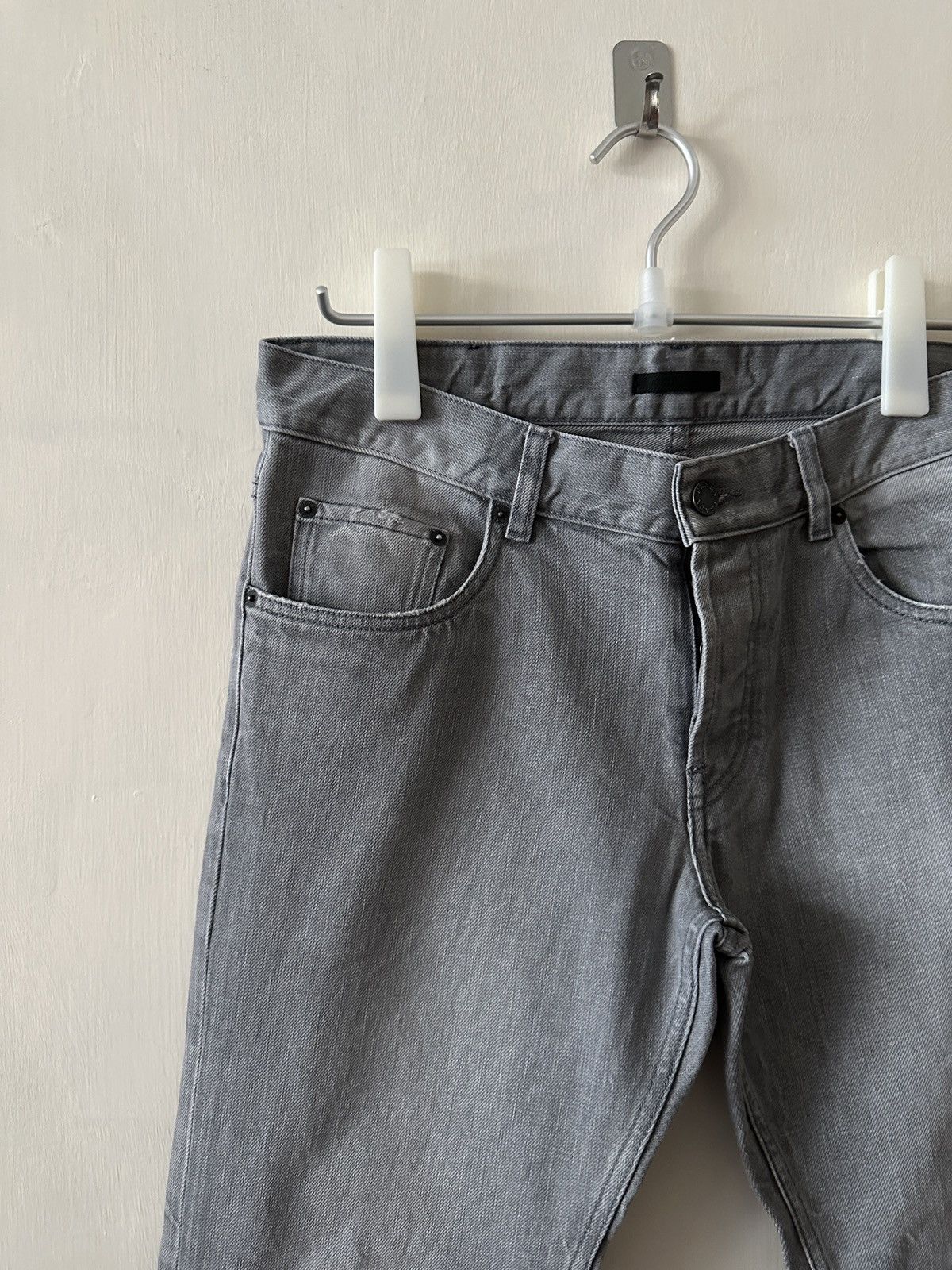 Prada Prada straight grey denim jeans Size US 31 - 3 Thumbnail