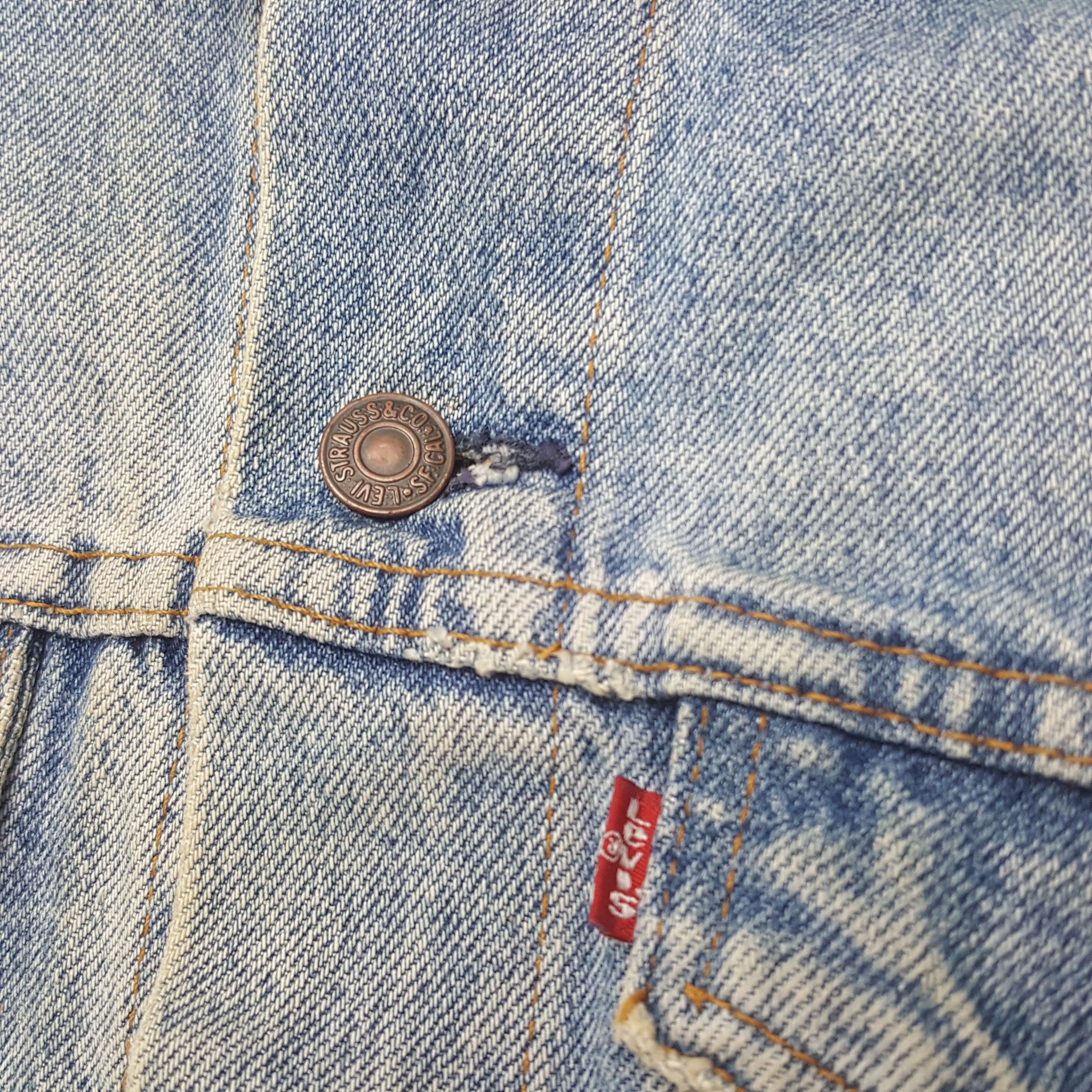 Levi's × Vintage Vintage Levis X Custom Jamiroquai Denim Jacket Size US S / EU 44-46 / 1 - 6 Thumbnail