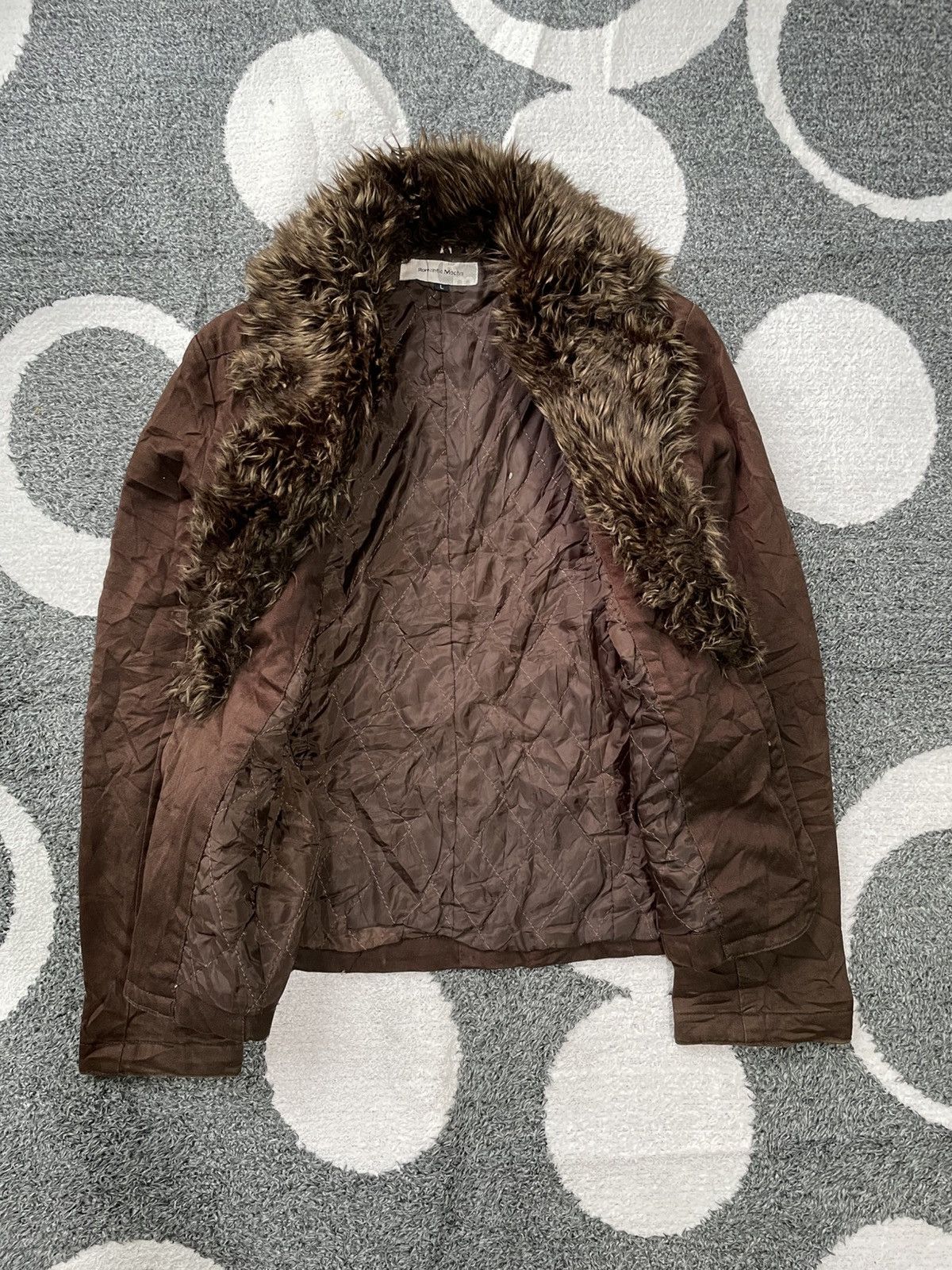 Japanese Brand ROMANTIC MOCHA JAPANESE BLAZER FAUX FUR Size US S / EU 44-46 / 1 - 7 Thumbnail